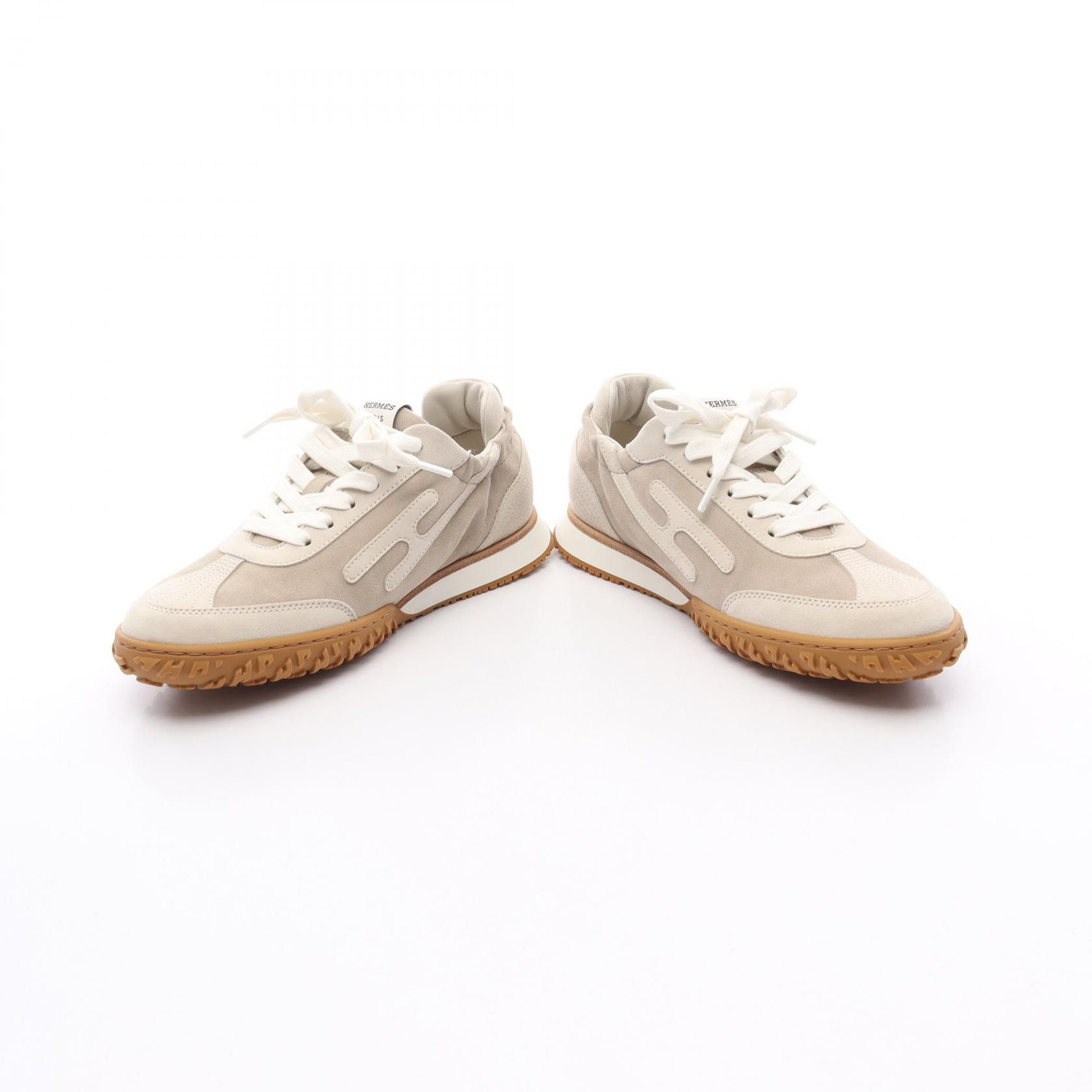 Hermes Hermes Hermes Jet Leather Sneakers Leather Shoes Size ONE SIZE - 3 Thumbnail
