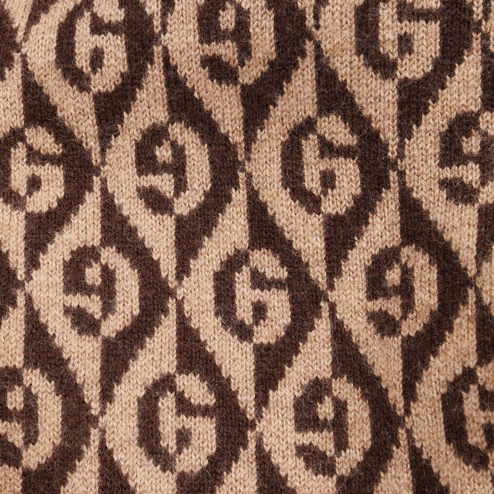 Gucci Gucci Gucci G RAMBUS Wool Cardigan Natural Material Tops 595511 Size ONE SIZE - 9 Thumbnail