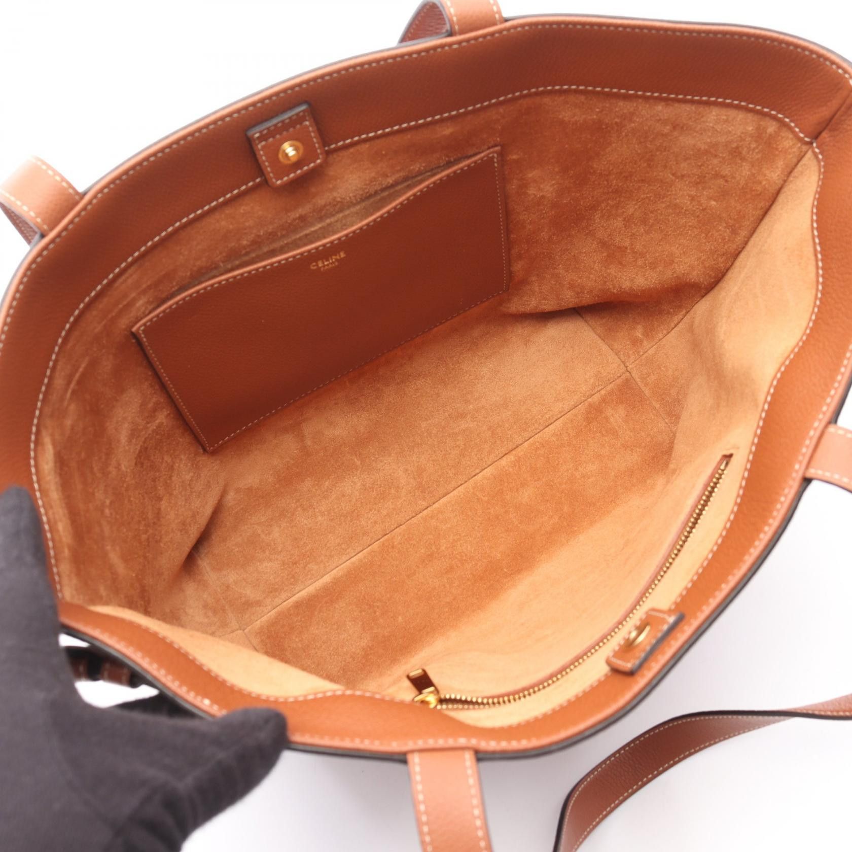 Celine Celine Celine Small Cabas Anais Cuir Triomphe Tote Bag Leather Leather Tote Bag 121753ENY.04LU Size ONE SIZE - 3 Thumbnail