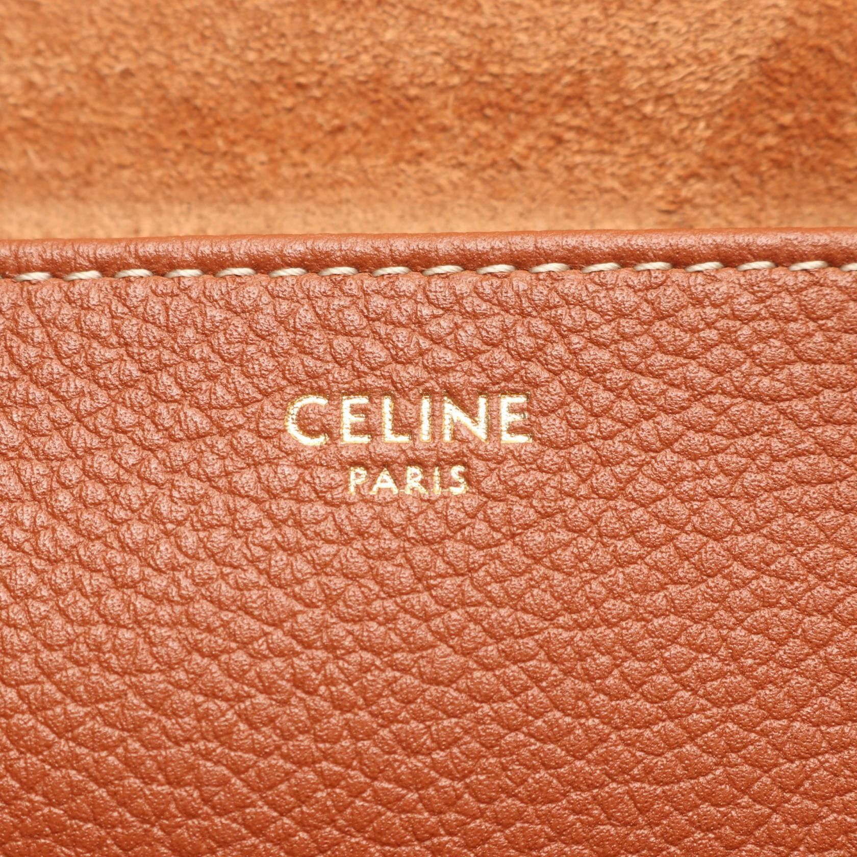 Celine Celine Celine Small Cabas Anais Cuir Triomphe Tote Bag Leather Leather Tote Bag 121753ENY.04LU Size ONE SIZE - 4 Thumbnail