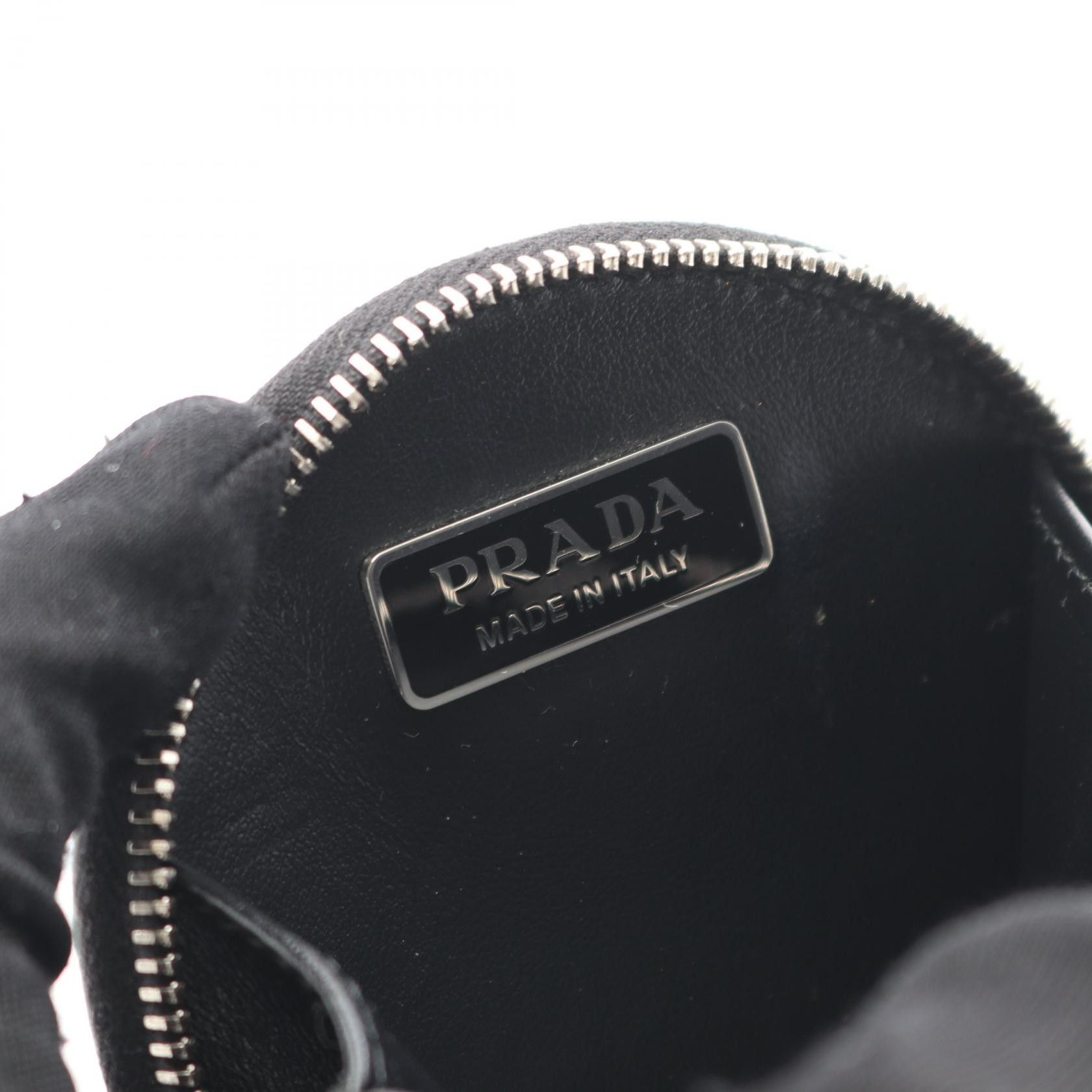 Prada Prada Prada Round Mini Pouch Leather Pouch Leather Vanity Bag 1TL431 Size ONE SIZE - 4 Thumbnail
