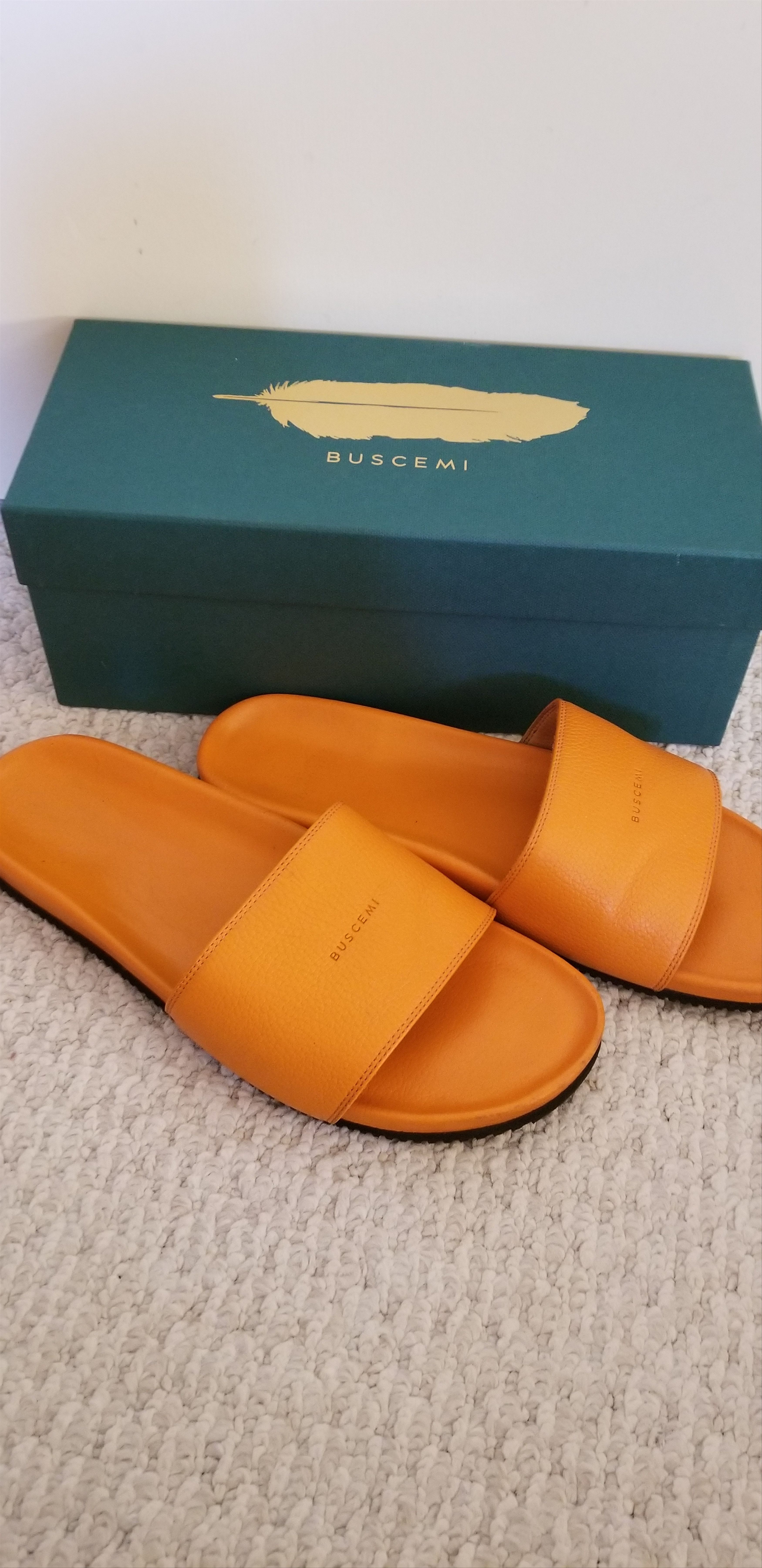 Buscemi Buscemi Sandals Slides Orange Grailed