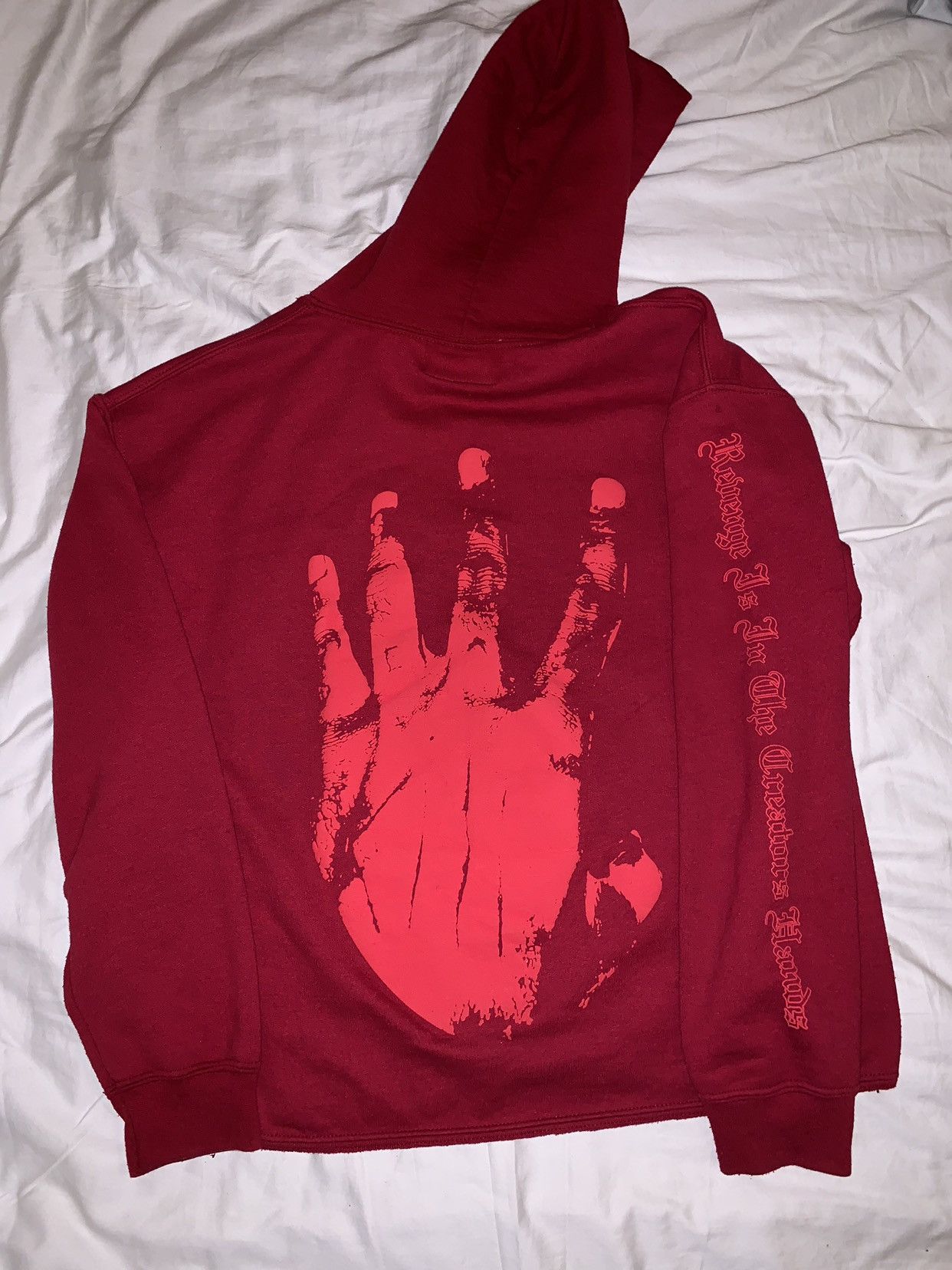 Revenge Revenge red/red outline kill hoodie Size US M / EU 48-50 / 2 - 2 Thumbnail