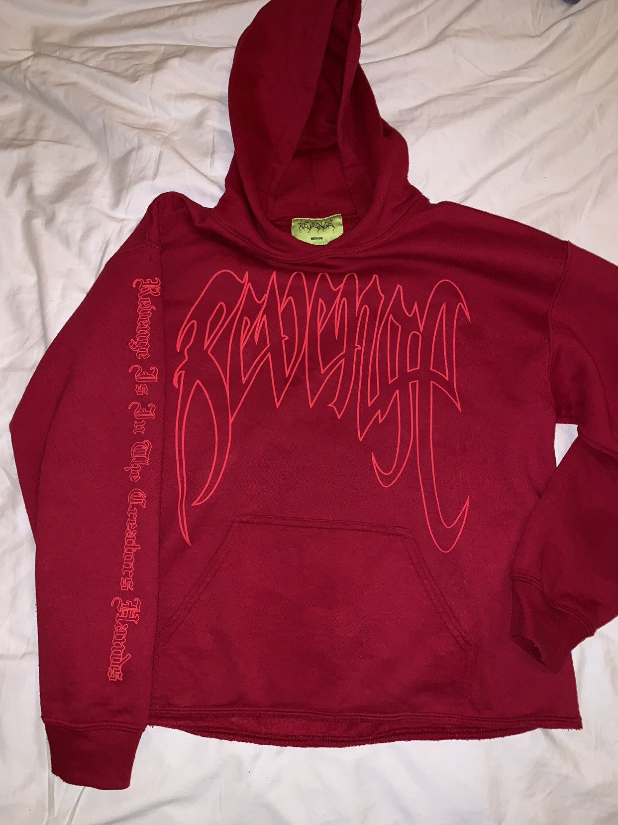 Revenge Revenge red/red outline kill hoodie Size US M / EU 48-50 / 2 - 1 Thumbnail