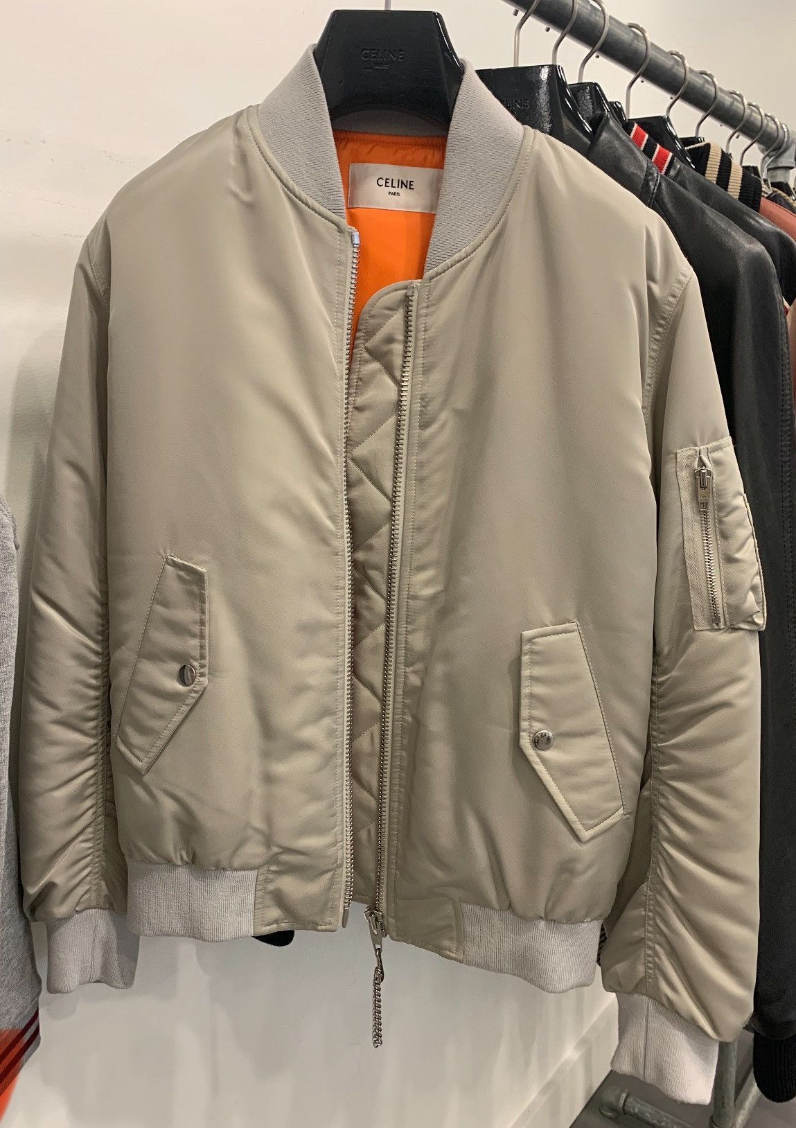 Celine Bomber jacket in nylon twill Size US L / EU 52-54 / 3 - 2 Thumbnail