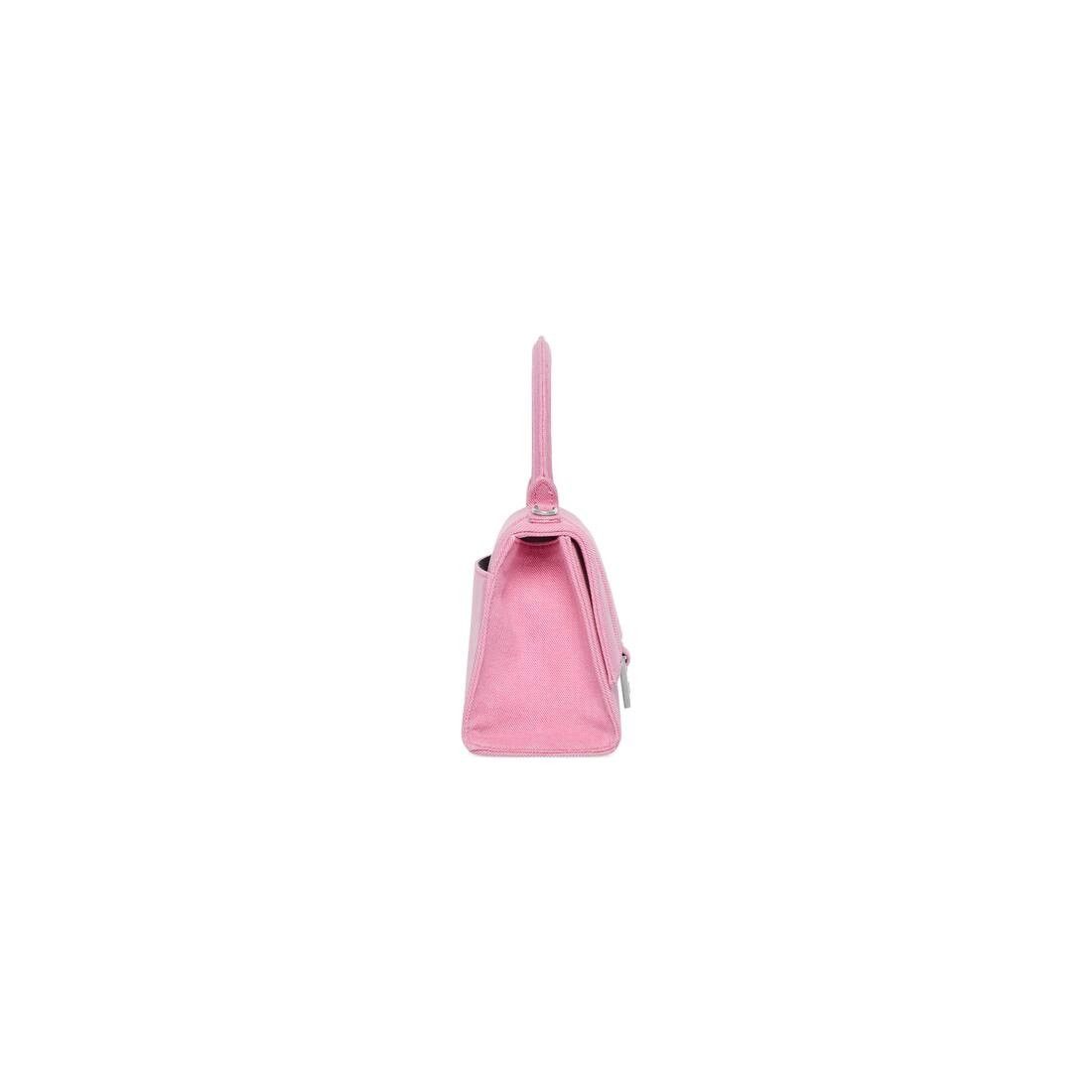 Balenciaga washed denim small hourglass handle bag pink Size ONE SIZE - 2 Thumbnail
