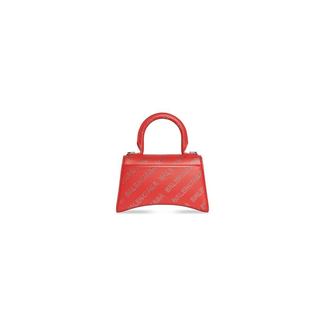 Balenciaga hourglass xs handbag with rhinestones red Size ONE SIZE - 4 Thumbnail