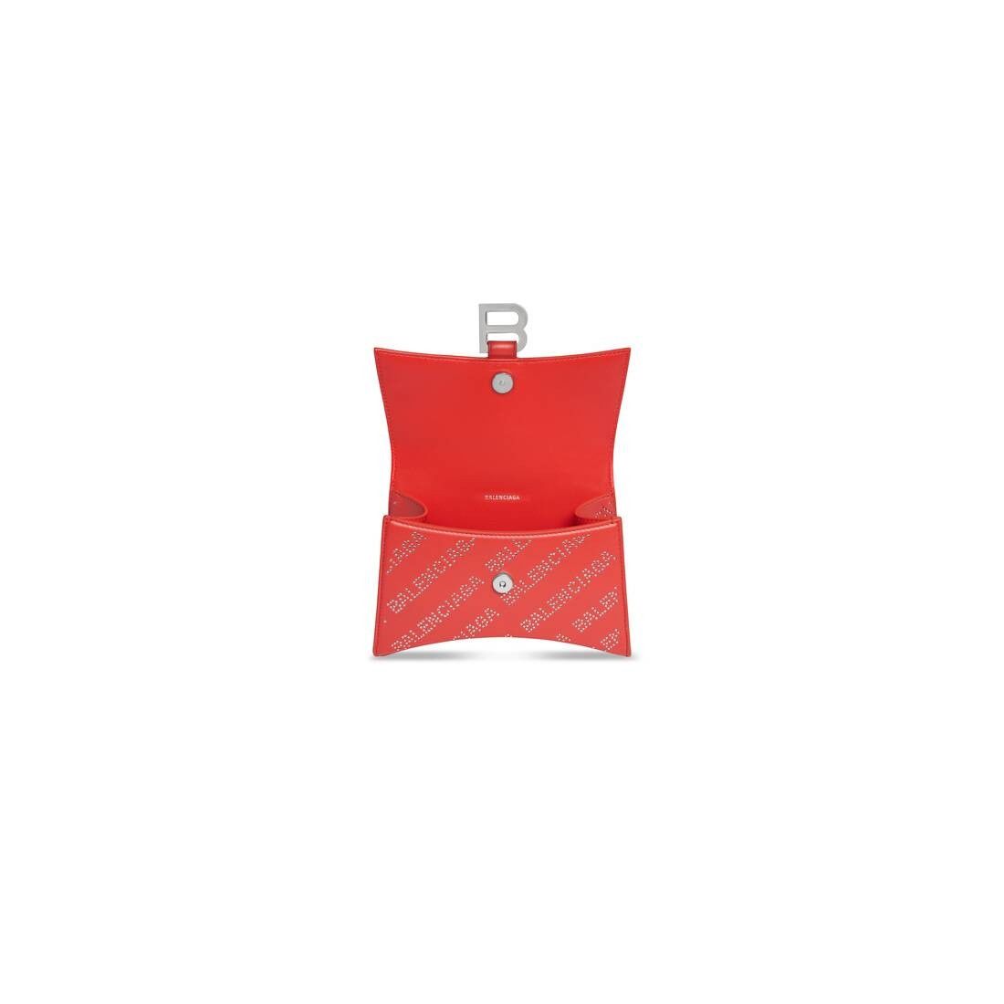 Balenciaga hourglass xs handbag with rhinestones red Size ONE SIZE - 5 Thumbnail