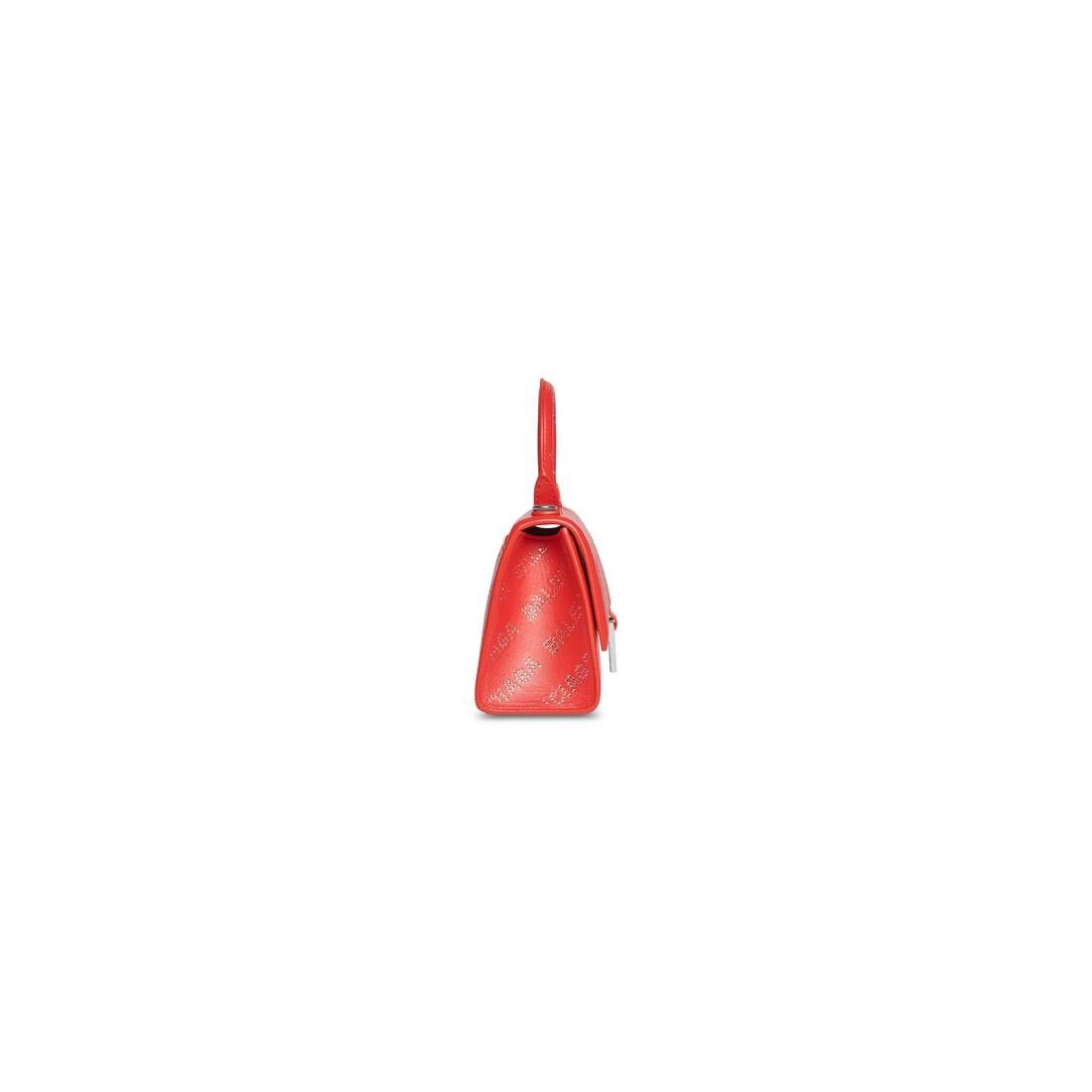 Balenciaga hourglass xs handbag with rhinestones red Size ONE SIZE - 3 Thumbnail