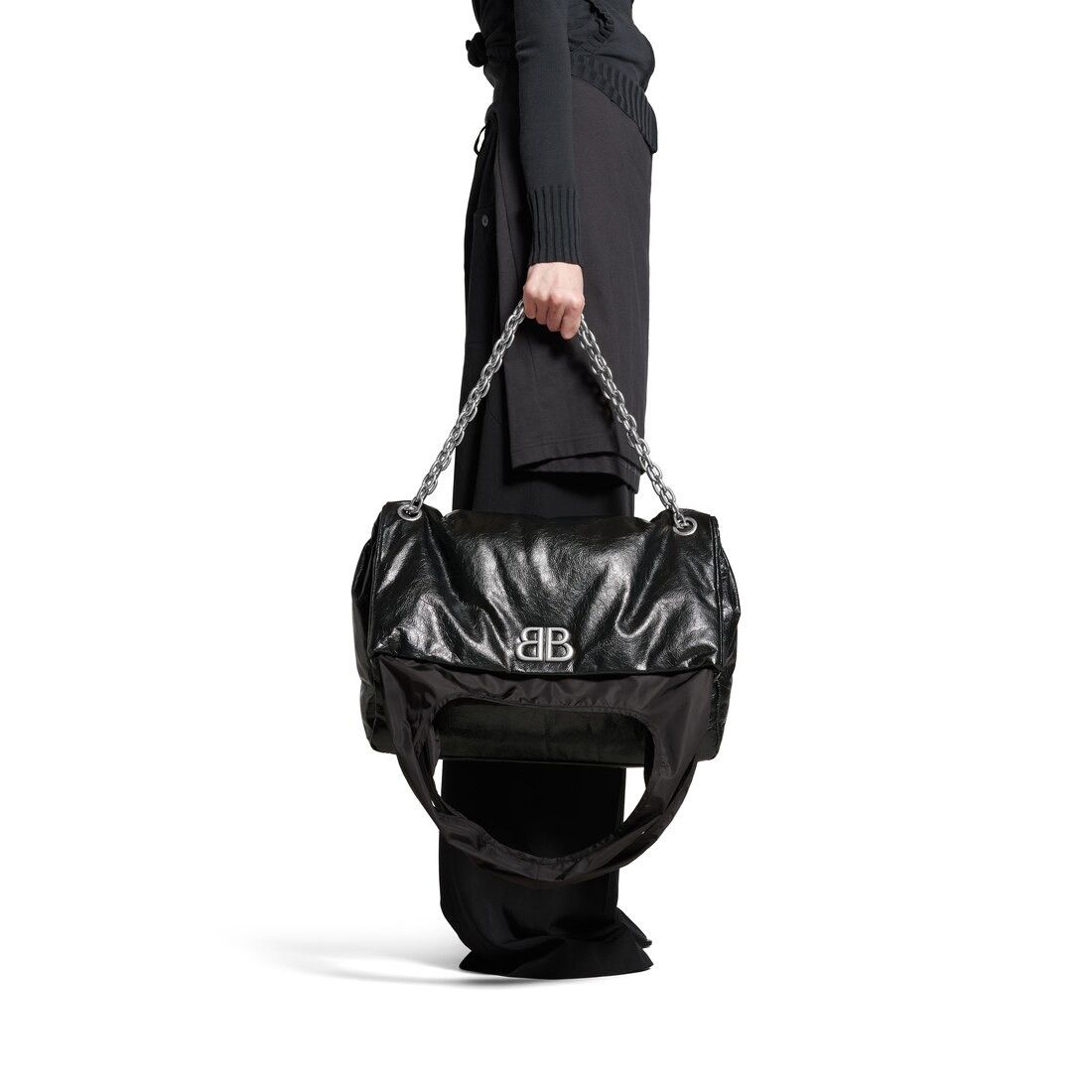 Balenciaga monaco large chain bag plus black Size ONE SIZE - 3 Thumbnail