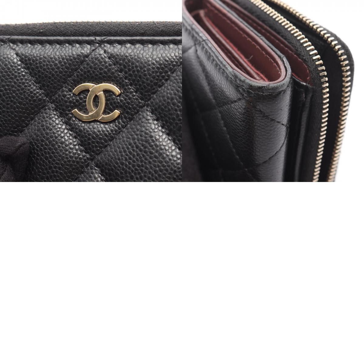 Chanel Chanel Chanel Classic Small Wallet Caviar Skin Wallet Leather Short Wallet AP3177 Size ONE SIZE - 10 Thumbnail