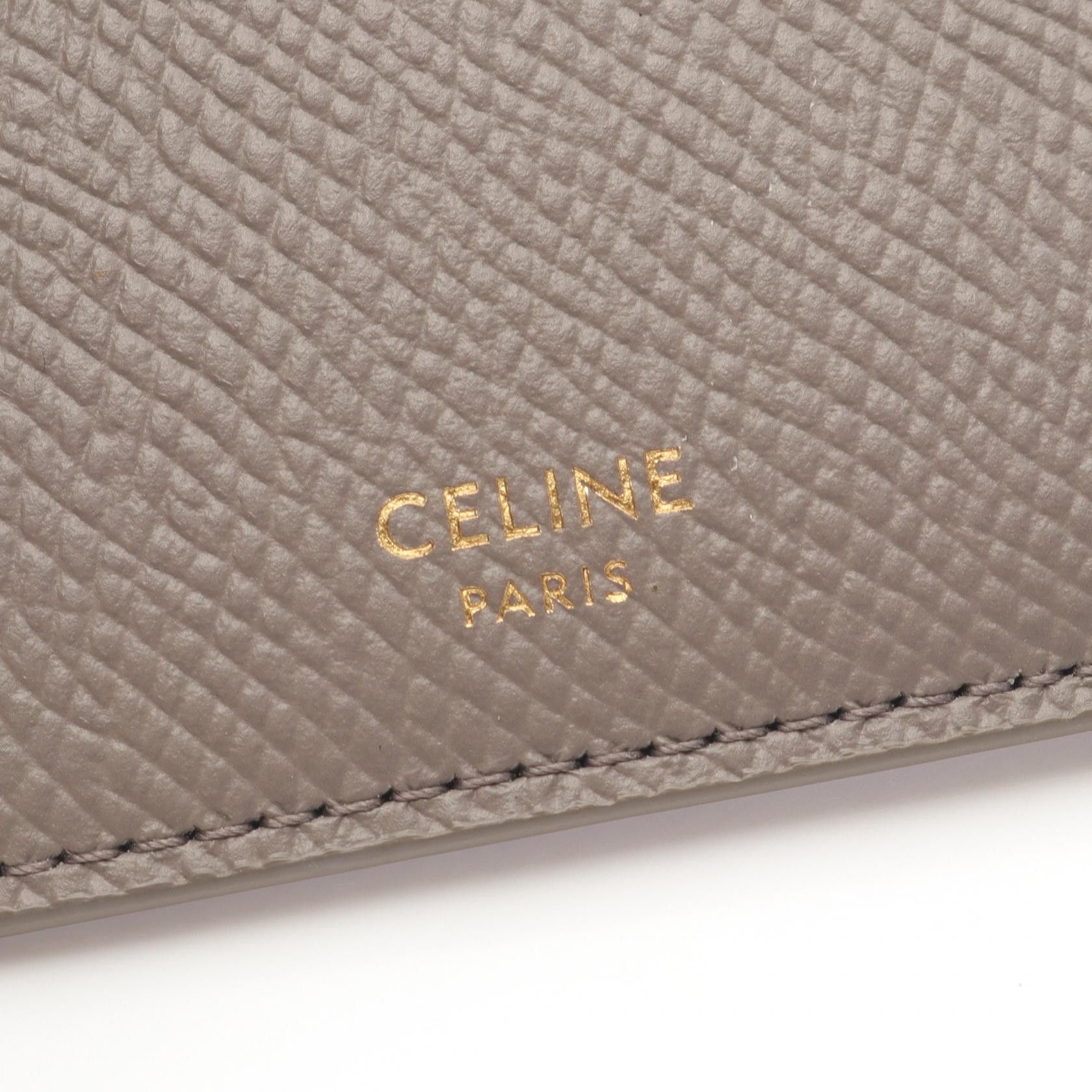 Celine Celine Celine Compact Zipped Card Holder Leather Card Case Leather Other Size ONE SIZE - 4 Thumbnail