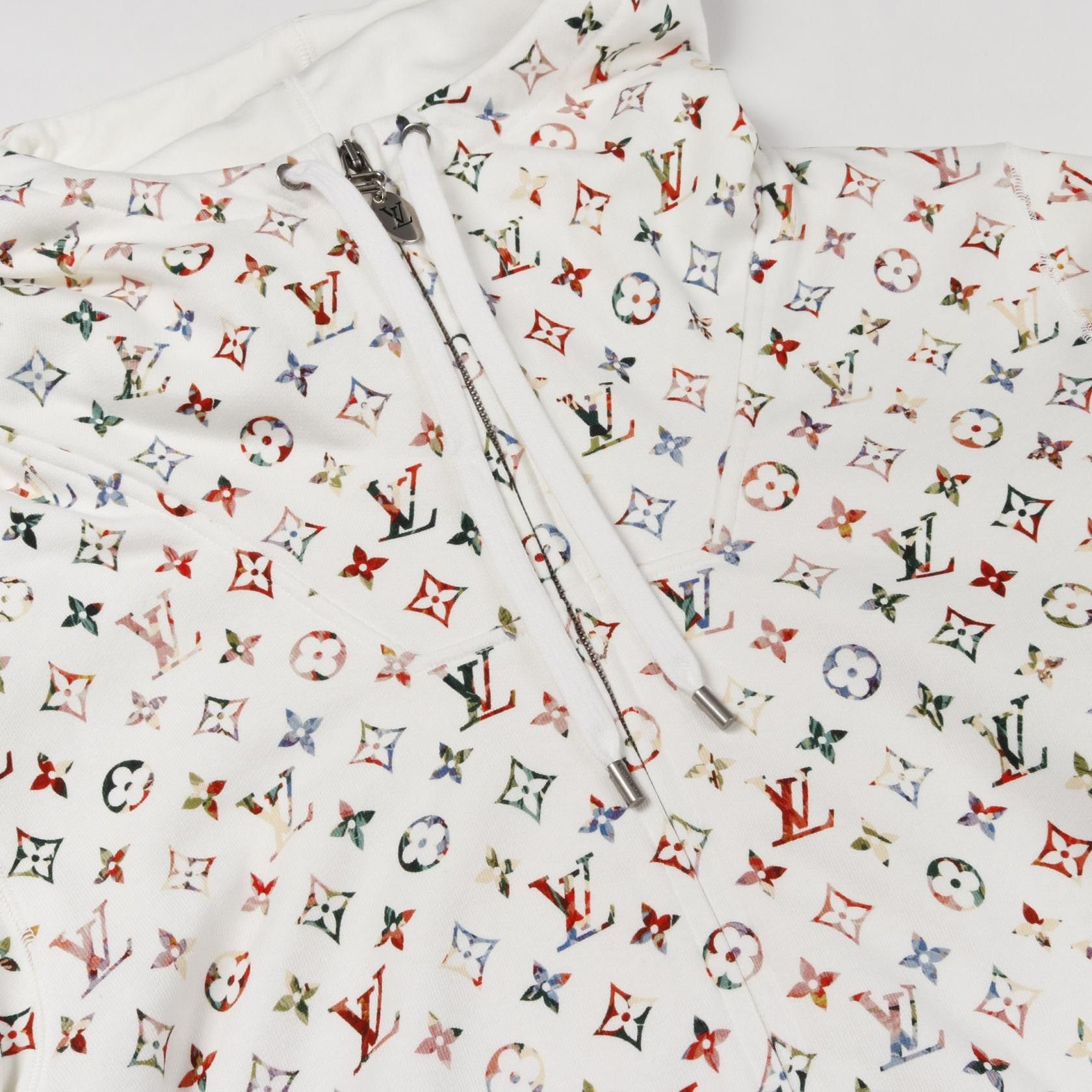 Louis Vuitton Louis Vuitton Louis Vuitton Vintage Flower Monogram Cotton Hoodie Cotton Sweatshirts & Hoodies RW222B SS6 FNST96 Size ONE SIZE - 7 Thumbnail