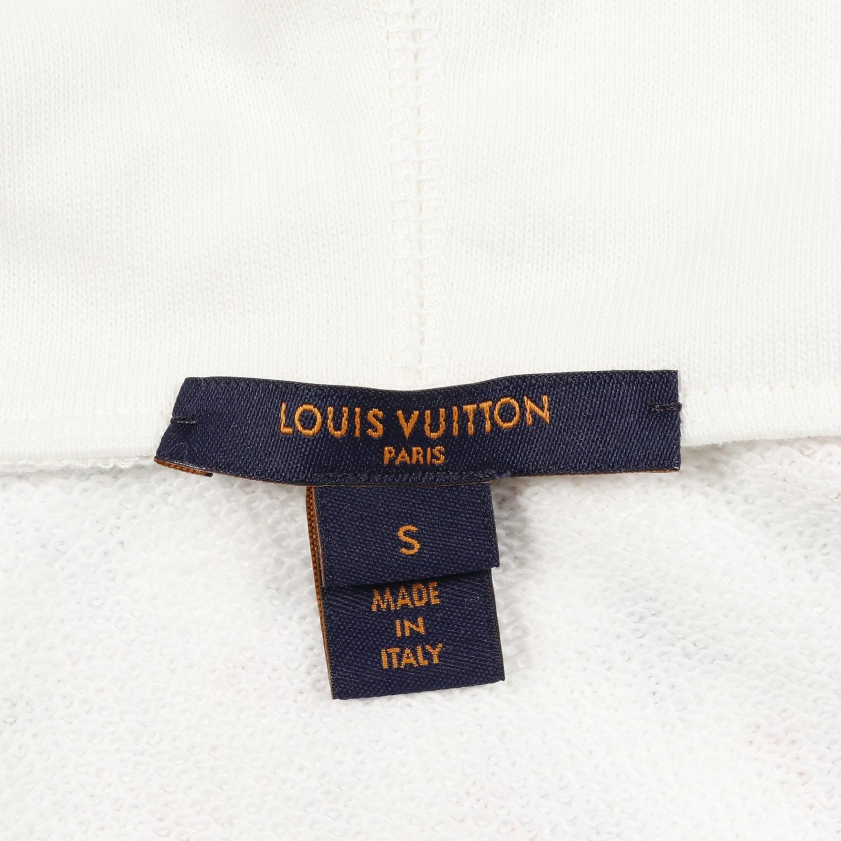 Louis Vuitton Louis Vuitton Louis Vuitton Vintage Flower Monogram Cotton Hoodie Cotton Sweatshirts & Hoodies RW222B SS6 FNST96 Size ONE SIZE - 3 Thumbnail