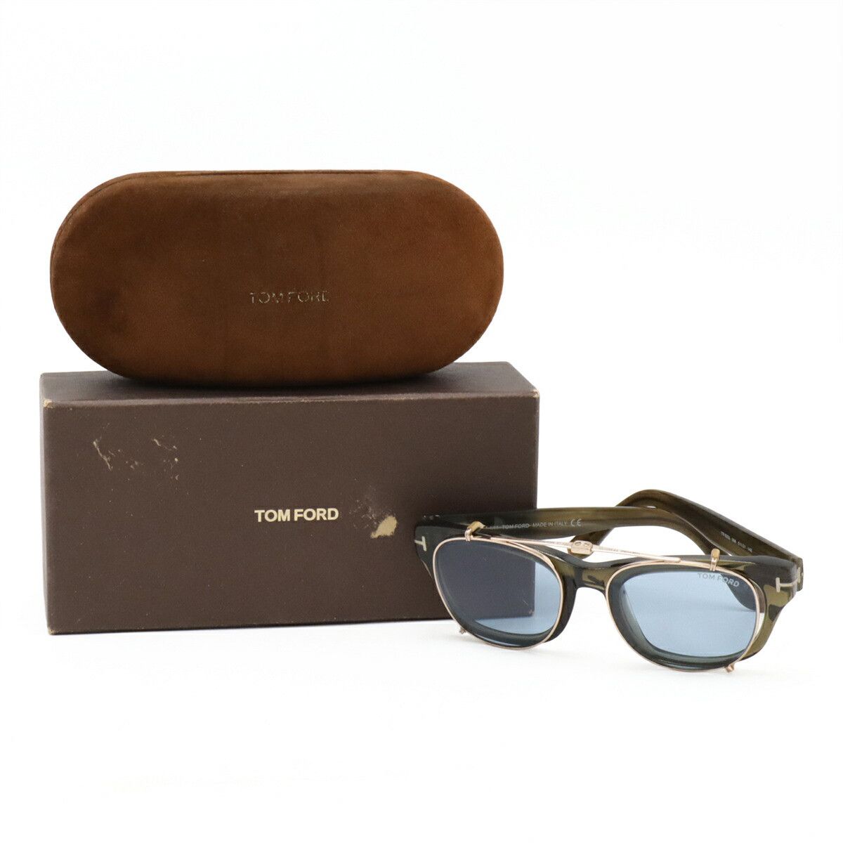 Tom Ford Tom Ford Tom Ford 2way Eyewear Plastic Glasses FT5252 Size ONE SIZE - 7 Thumbnail