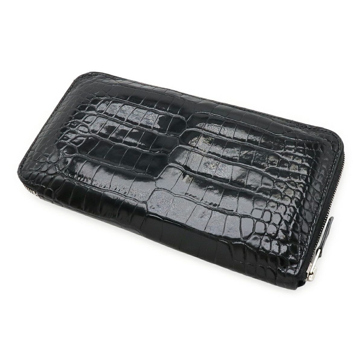 Hermes Hermes Hermes Azap Long Alligator Long Wallet Leather Long Wallet Stamp N (2010) Size ONE SIZE - 2 Thumbnail