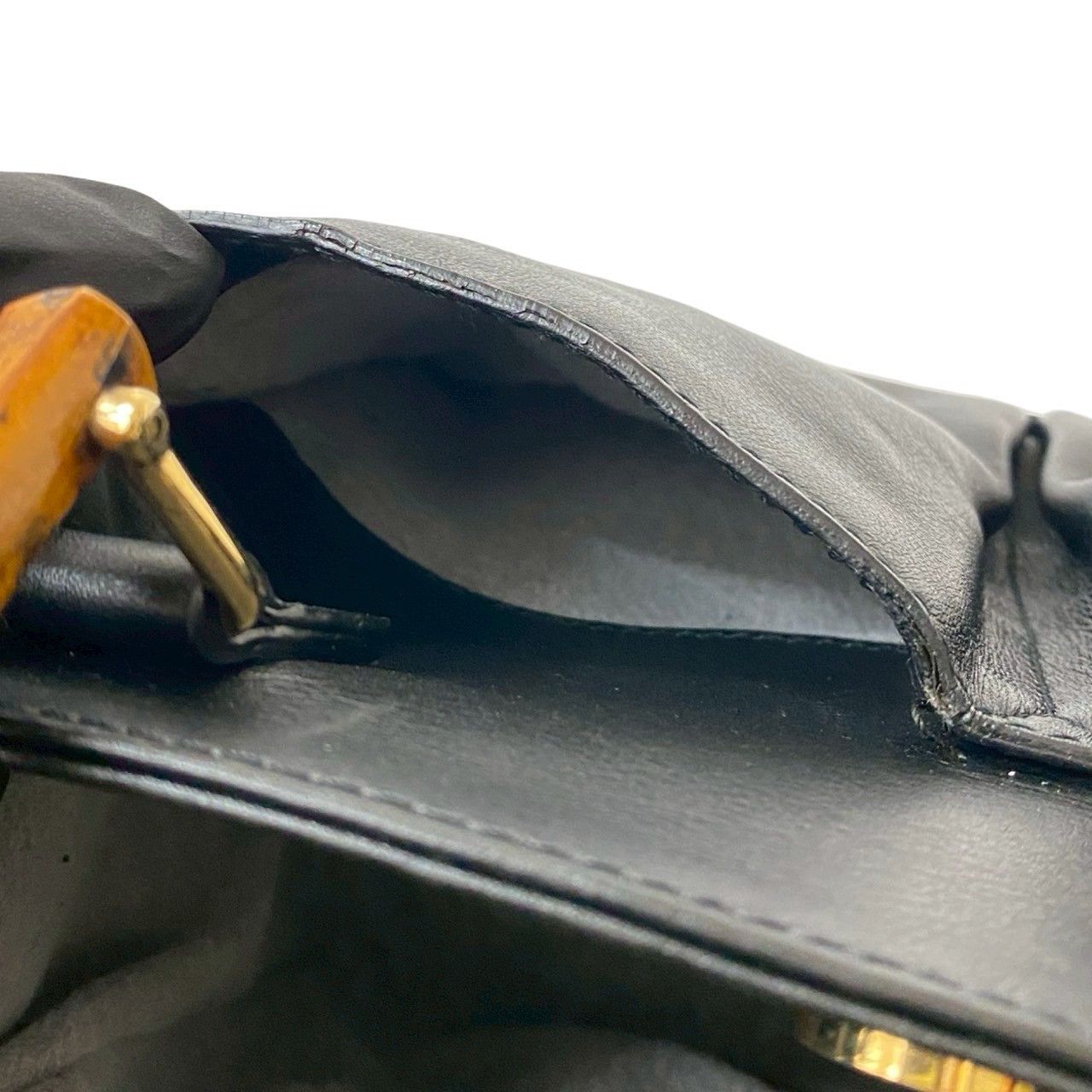 Gucci Gucci Gucci Bamboo Leather 2way Handbag Leather Shoulder Bag Size ONE SIZE - 11 Thumbnail