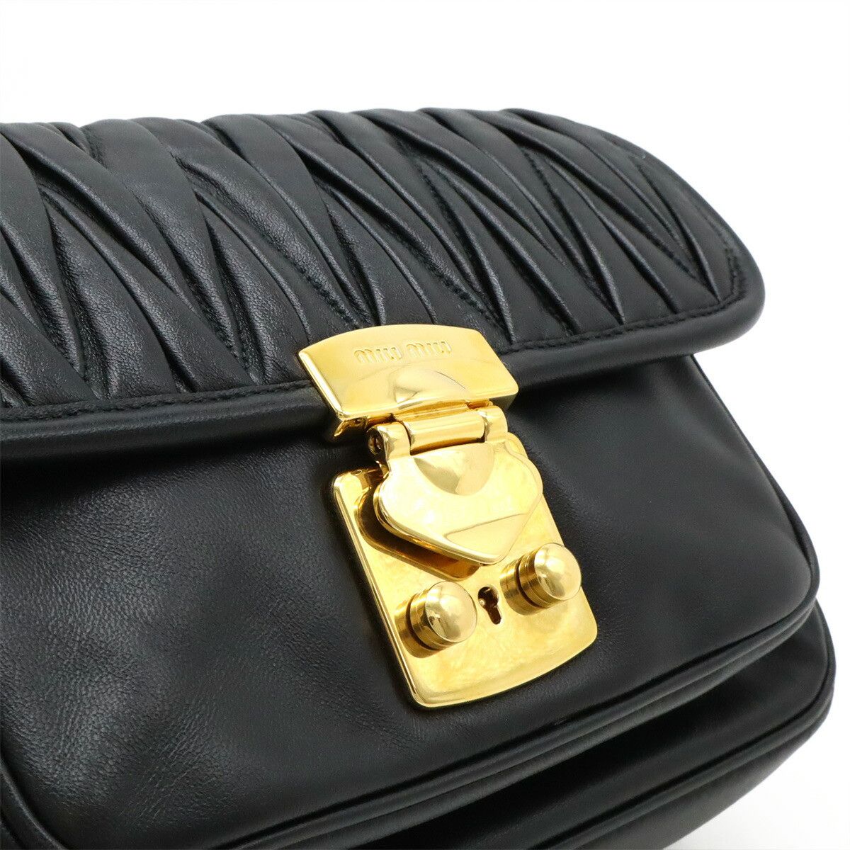 Miu Miu Miu Miu Miu Miu Matelassé Leather Shoulder Bag Leather Shoulder Bag 5BD161 Size ONE SIZE - 8 Thumbnail