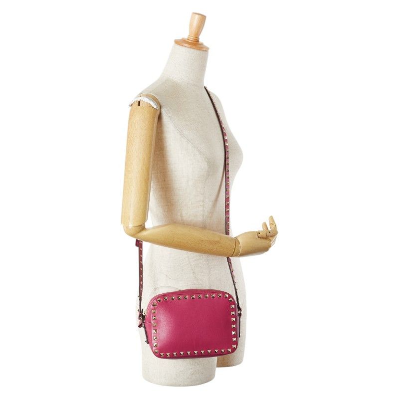 Valentino Valentino Valentino Studs Leather Shoulder Bag Leather Shoulder Bag Size ONE SIZE - 11 Thumbnail