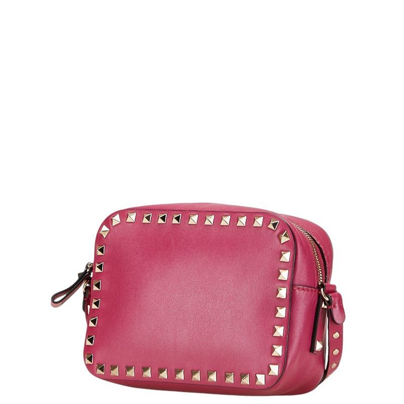 Valentino Valentino Valentino Studs Leather Shoulder Bag Leather Shoulder Bag Size ONE SIZE - 2 Thumbnail
