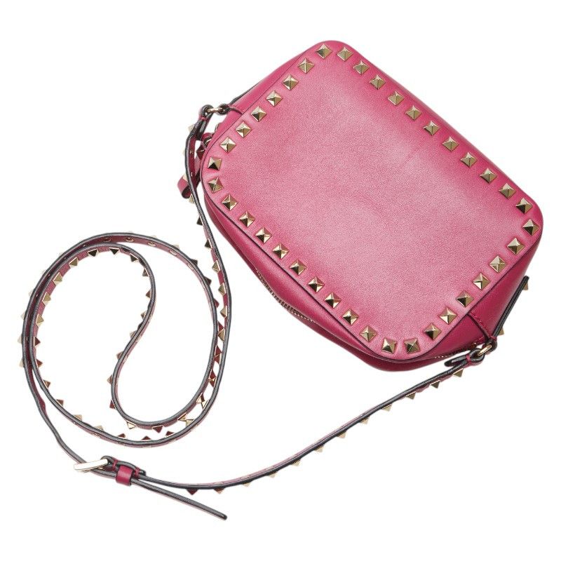 Valentino Valentino Valentino Studs Leather Shoulder Bag Leather Shoulder Bag Size ONE SIZE - 4 Thumbnail