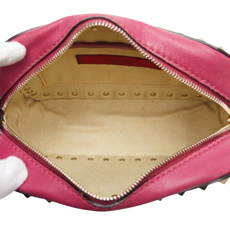 Valentino Valentino Valentino Studs Leather Shoulder Bag Leather Shoulder Bag Size ONE SIZE - 7 Thumbnail