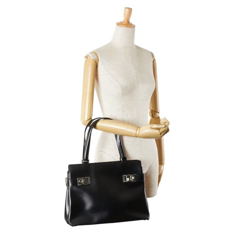 Salvatore Ferragamo Salvatore Ferragamo Salvatore Ferragamo Gancini Leather Handbag Leather Handbag Size ONE SIZE - 12 Thumbnail