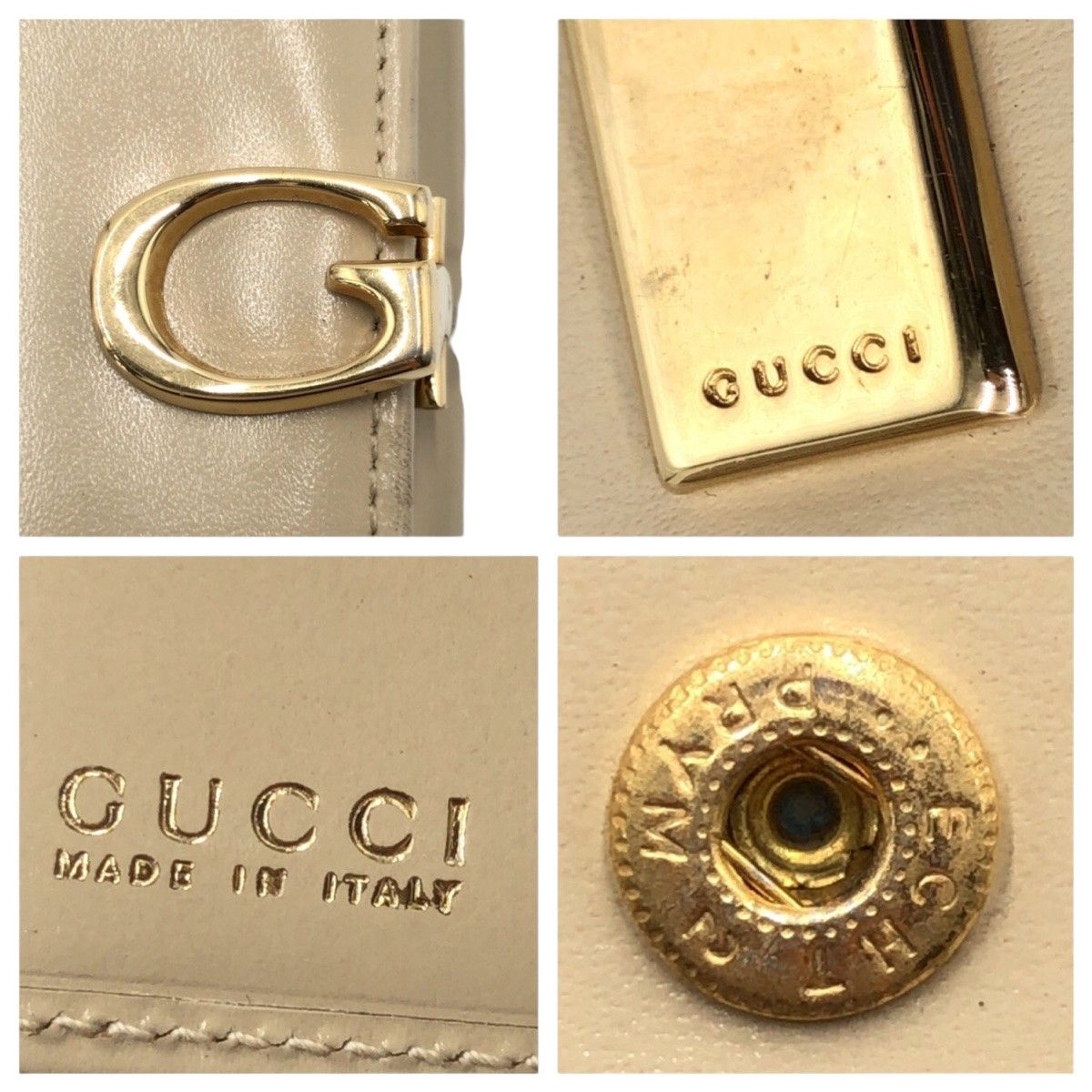 Gucci Gucci Gucci G Clip Leather Wallet Leather Short Wallet DUTY FREE for USA Size ONE SIZE - 4 Thumbnail