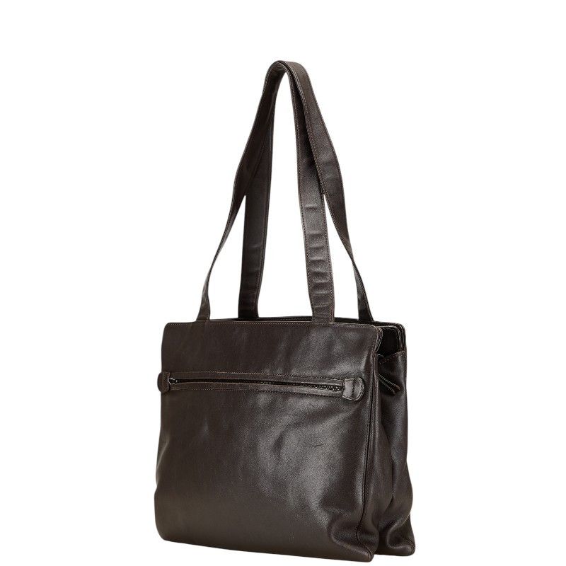 Chanel Chanel Chanel Coco Mark Lambskin Tote Bag Leather Tote Bag Size ONE SIZE - 2 Thumbnail