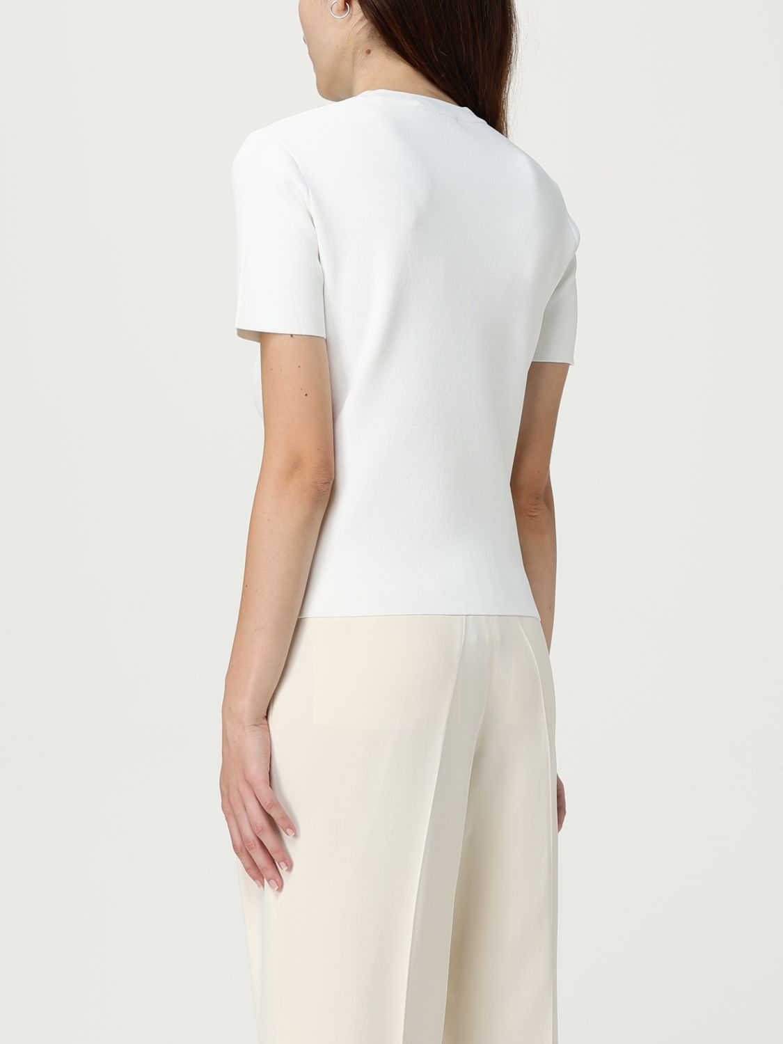 Max Mara Max Mara Sweater Woman White Size M / US 6-8 / IT 42-44 - 3 Thumbnail