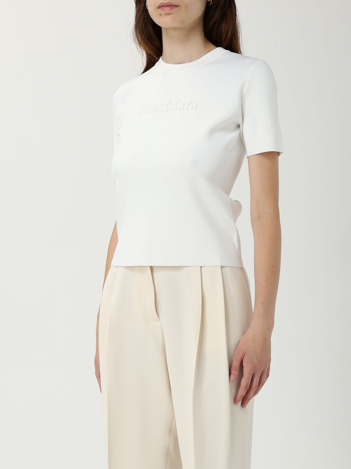 Max Mara Max Mara Sweater Woman White Size S / US 4 / IT 40 - 4 Thumbnail