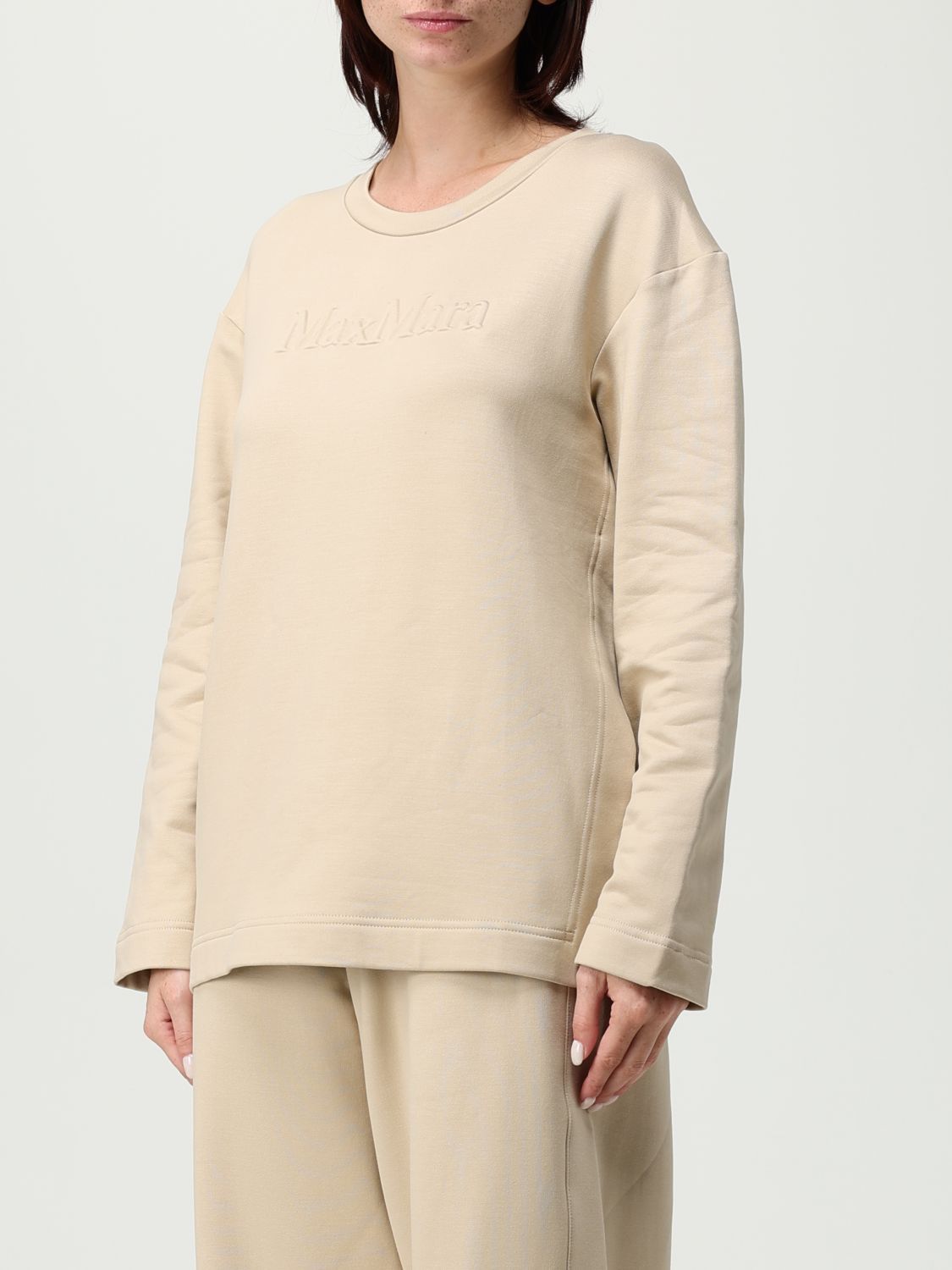 Max Mara Max Mara Sweatshirt Woman Camel Size L / US 10 / IT 46 - 4 Thumbnail
