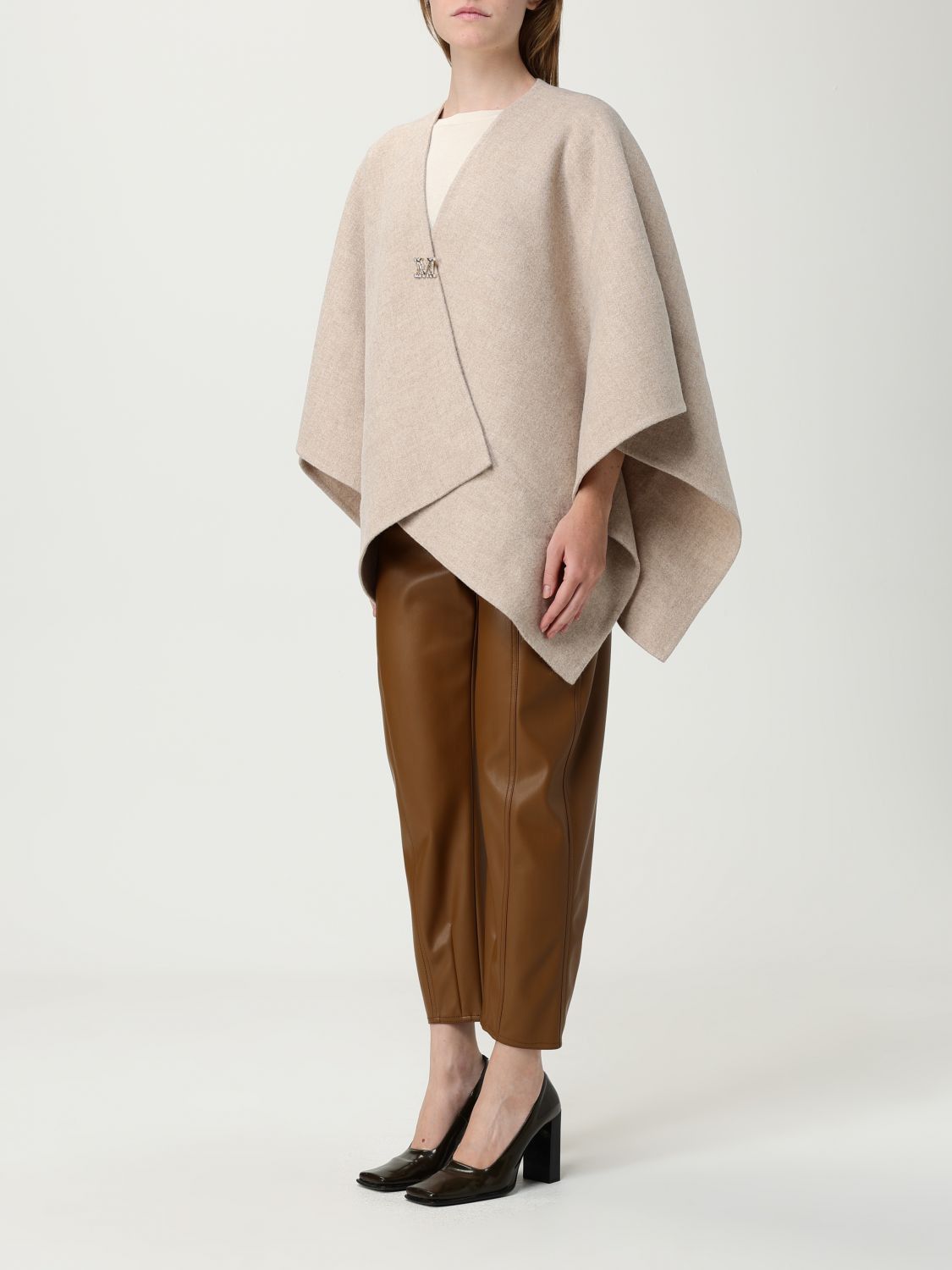 Max Mara Max Mara Scarf Woman Beige Size ONE SIZE - 4 Thumbnail