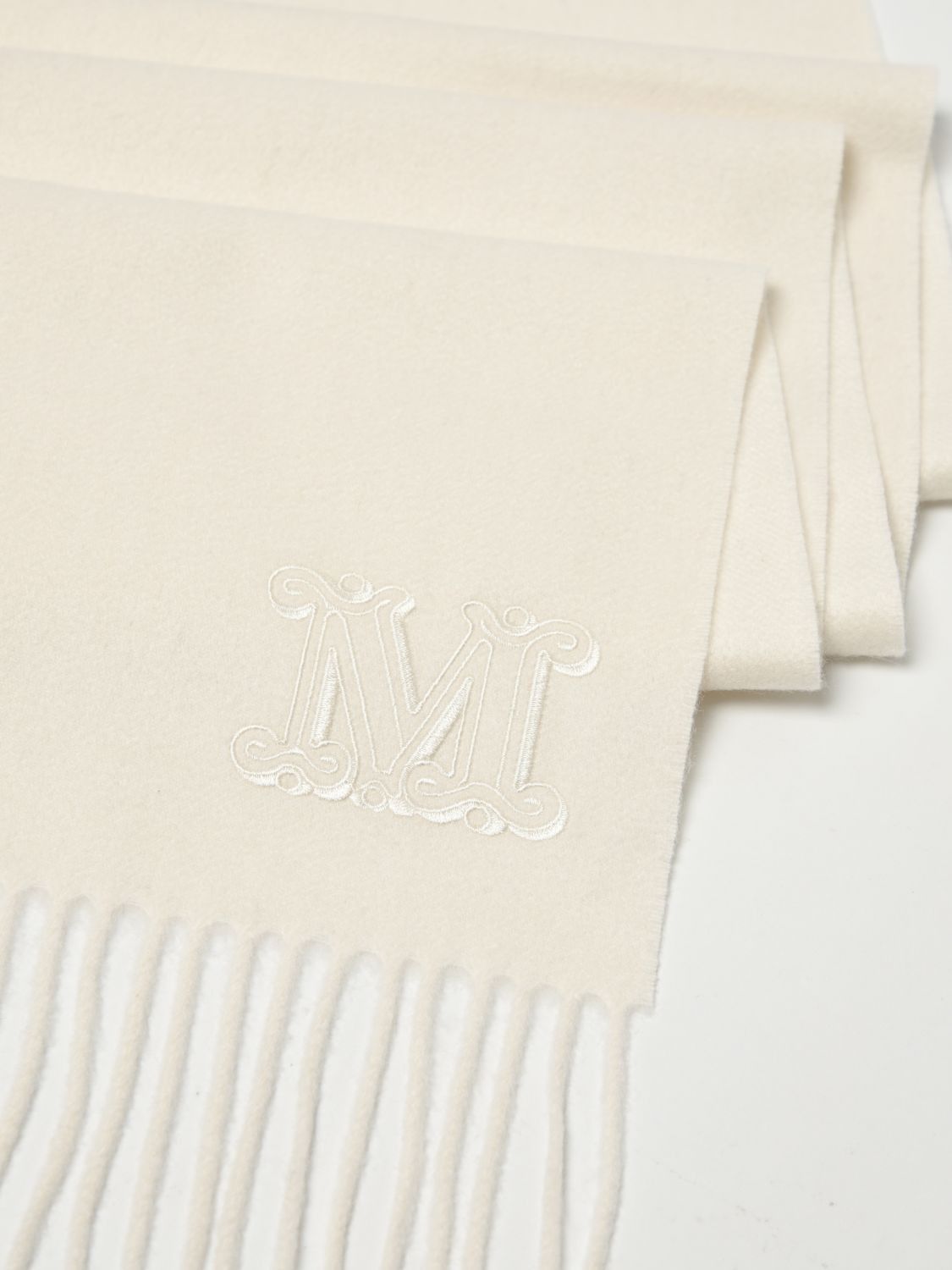 Max Mara Max Mara Scarf Woman White Size ONE SIZE - 3 Thumbnail
