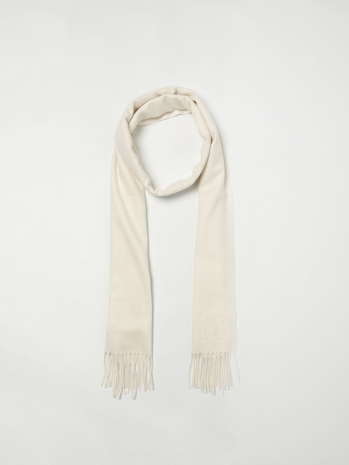 Max Mara Max Mara Scarf Woman White Size ONE SIZE - 2 Thumbnail