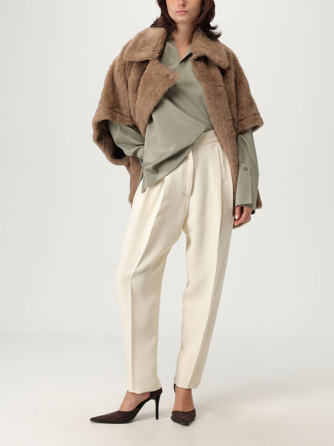 Max Mara Max Mara Jacket Woman Beige Size M / US 6-8 / IT 42-44 - 2 Thumbnail