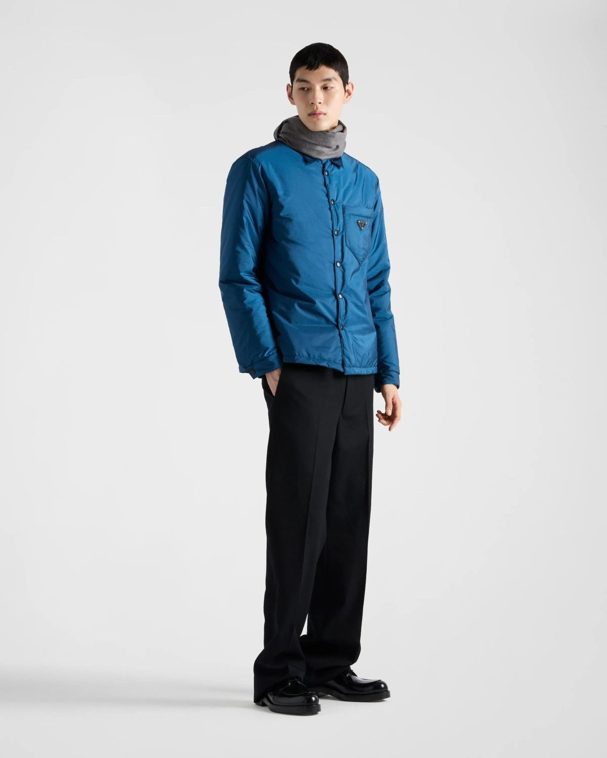 Prada NYLON PADDED OVERSHIRT Jacket Blue Size US XXL / EU 58 / 5 - 3 Thumbnail