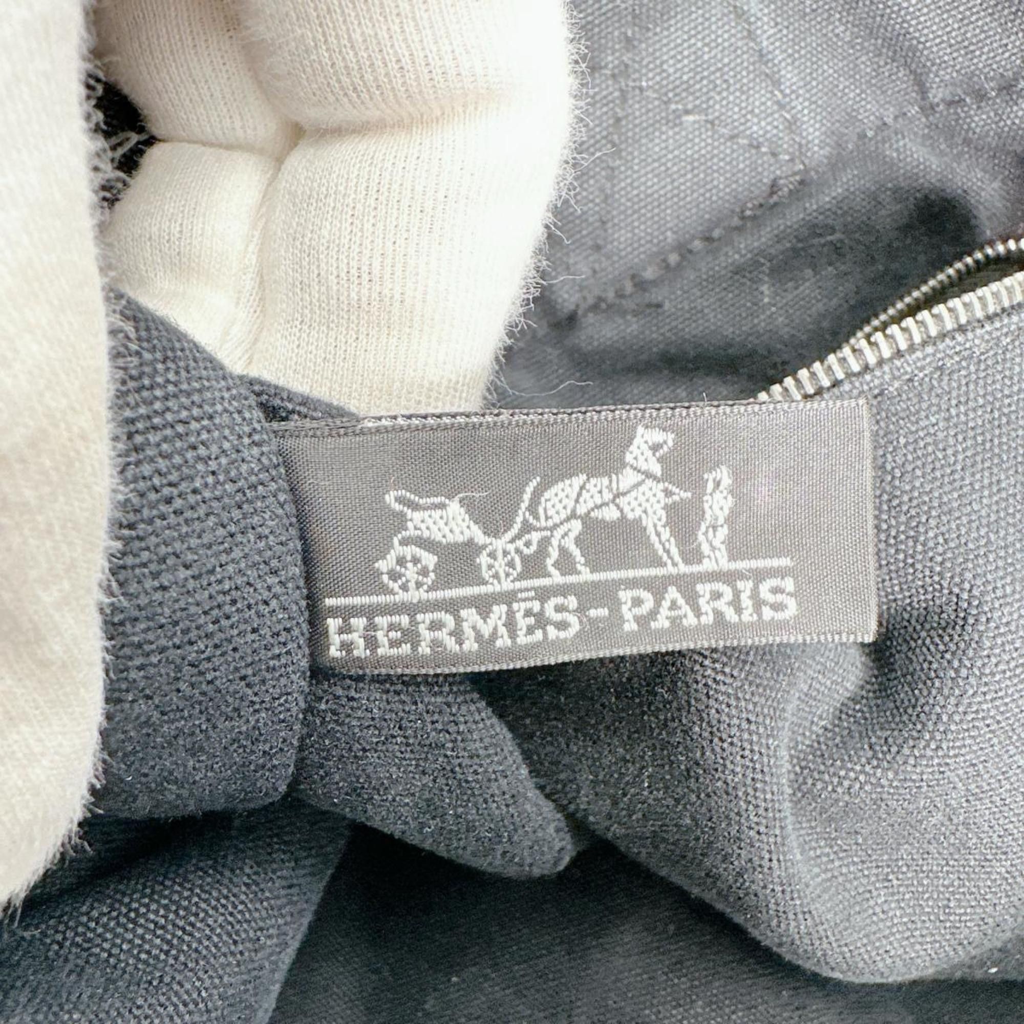 Hermes Hermès HERMES Tote Bag MM Air Line Canvas Black Size ONE SIZE - 18 Thumbnail