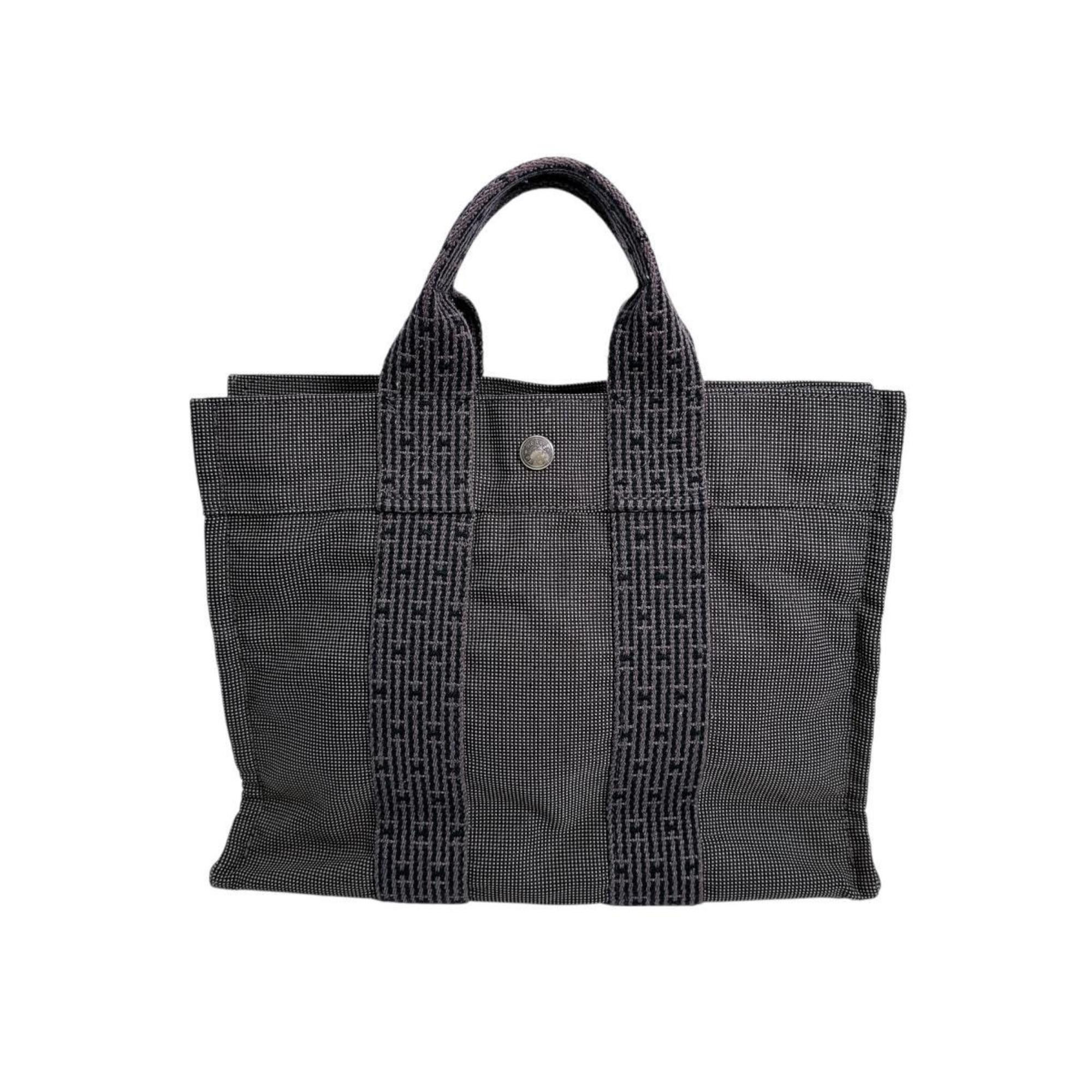 Hermes Hermes Hermès Air Line PM Tote Bag, Business Canvas, Gray Size ONE SIZE - 2 Thumbnail