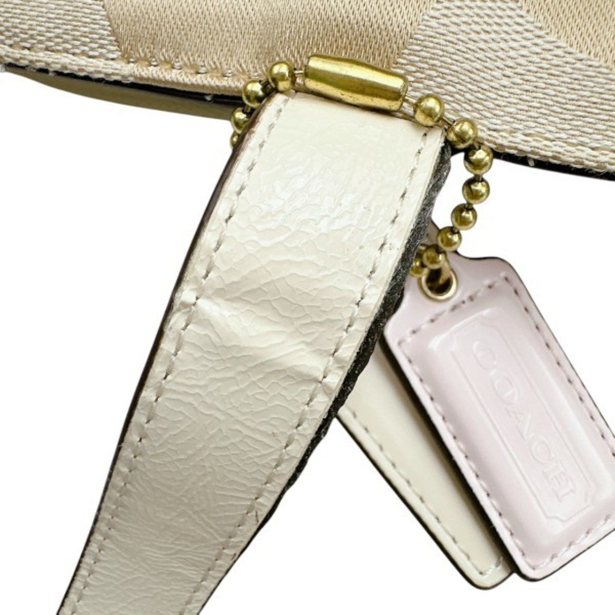 Coach Coach Mother's Canvas Handbag, Tote Bag, 2-Way A1381-F21865, Beige Size ONE SIZE - 11 Thumbnail