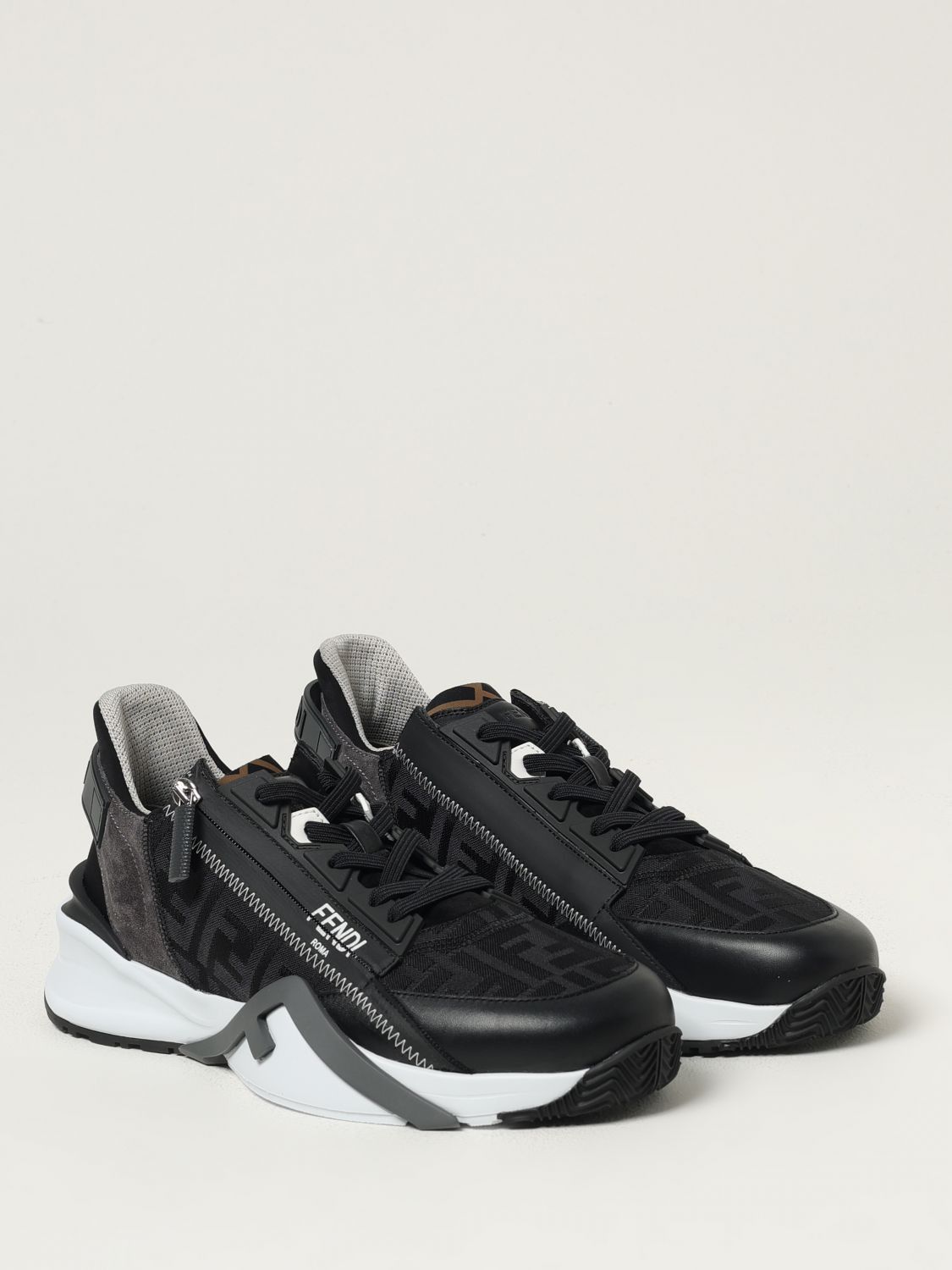 Fendi Fendi Sneakers Men Black Size US 7 / EU 40 - 2 Thumbnail