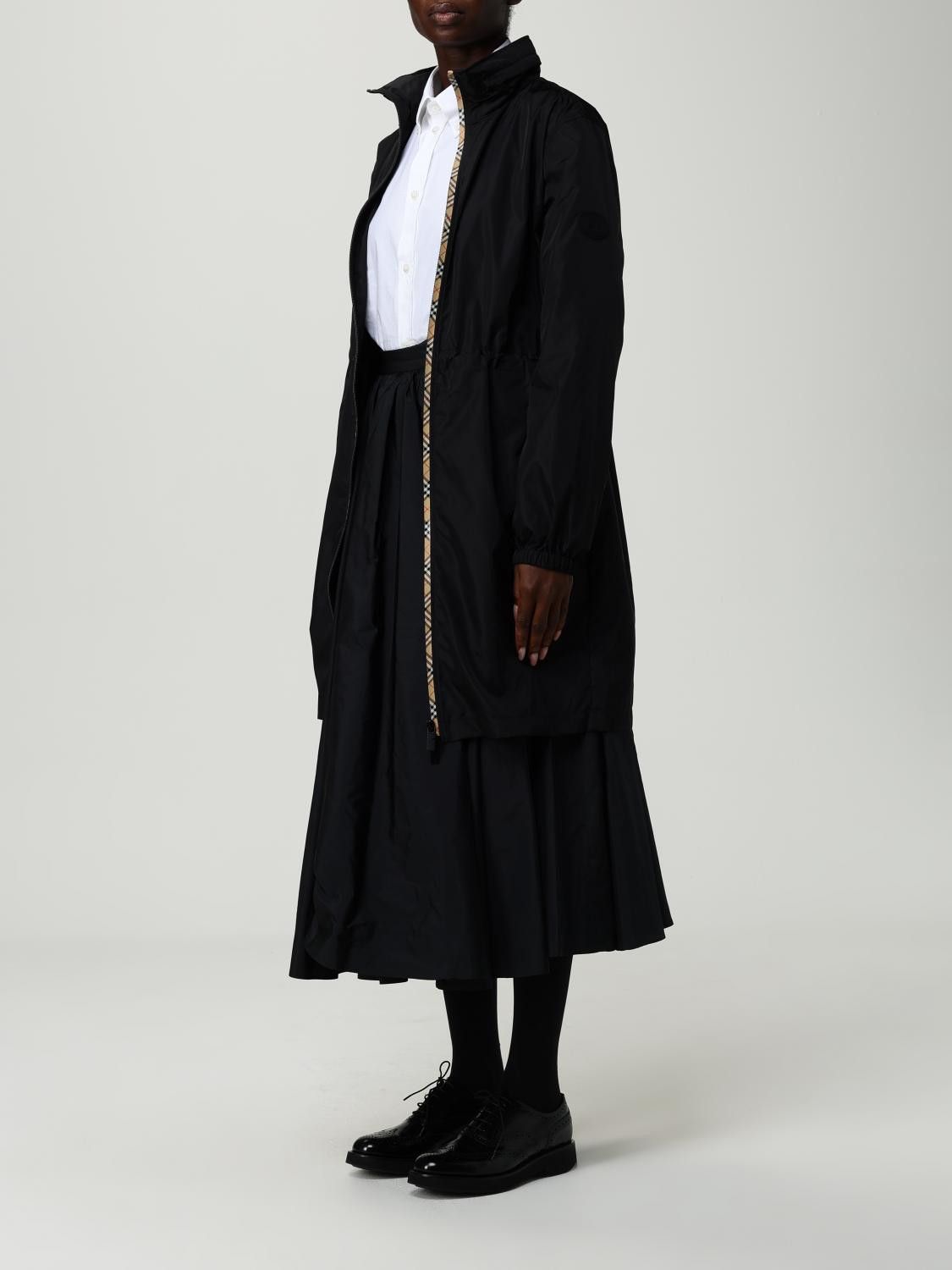 Burberry Burberry Raincoat Woman Black Size L / US 10 / IT 46 - 4 Thumbnail
