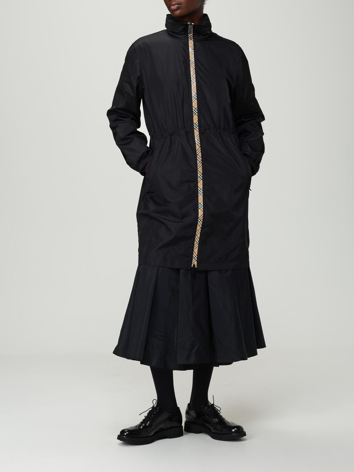 Burberry Burberry Raincoat Woman Black Size L / US 10 / IT 46 - 2 Thumbnail