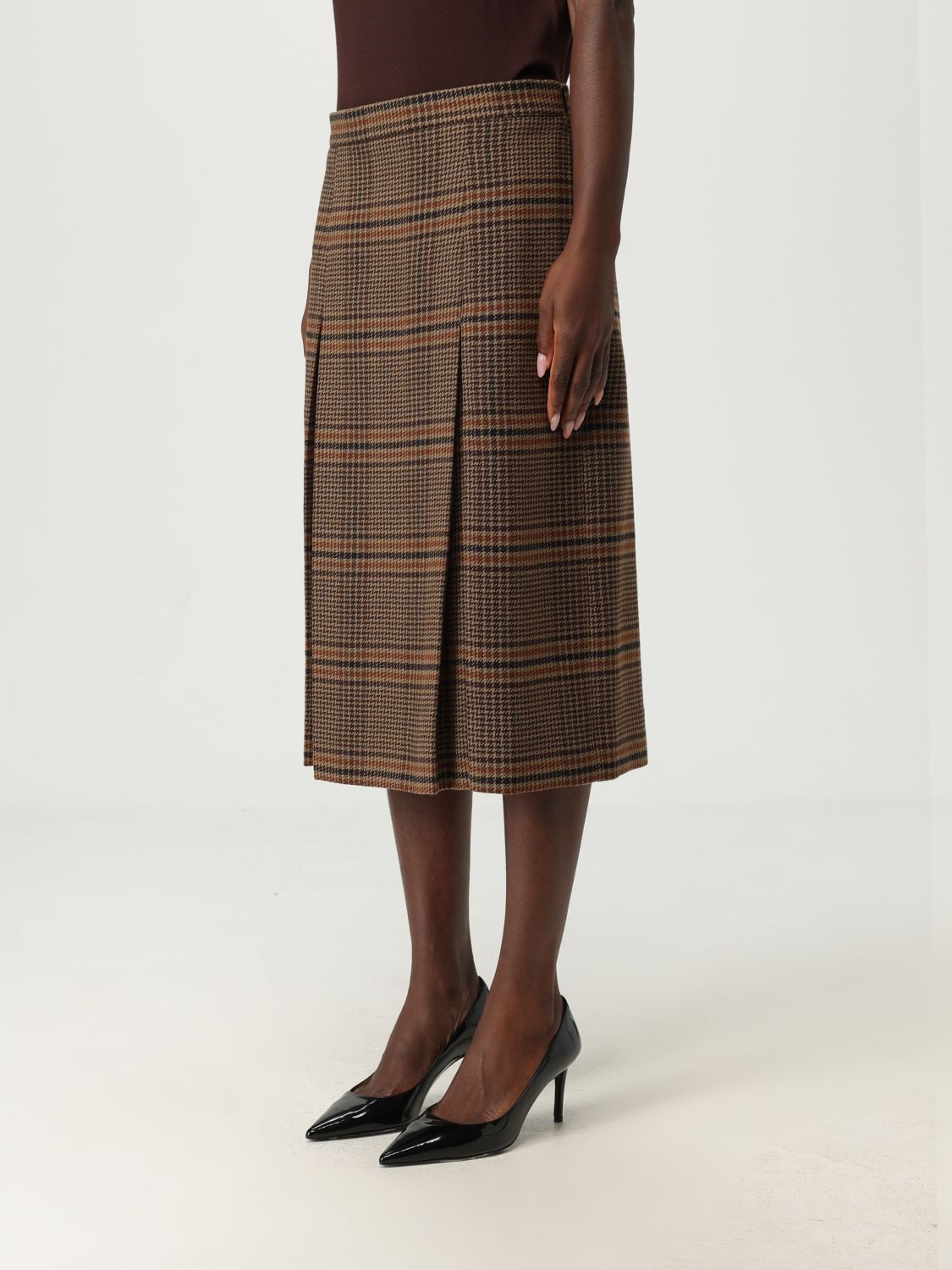 Saint Laurent Paris Saint Laurent Skirt Woman Camel Size 26" / US 2 / IT 38 - 4 Thumbnail
