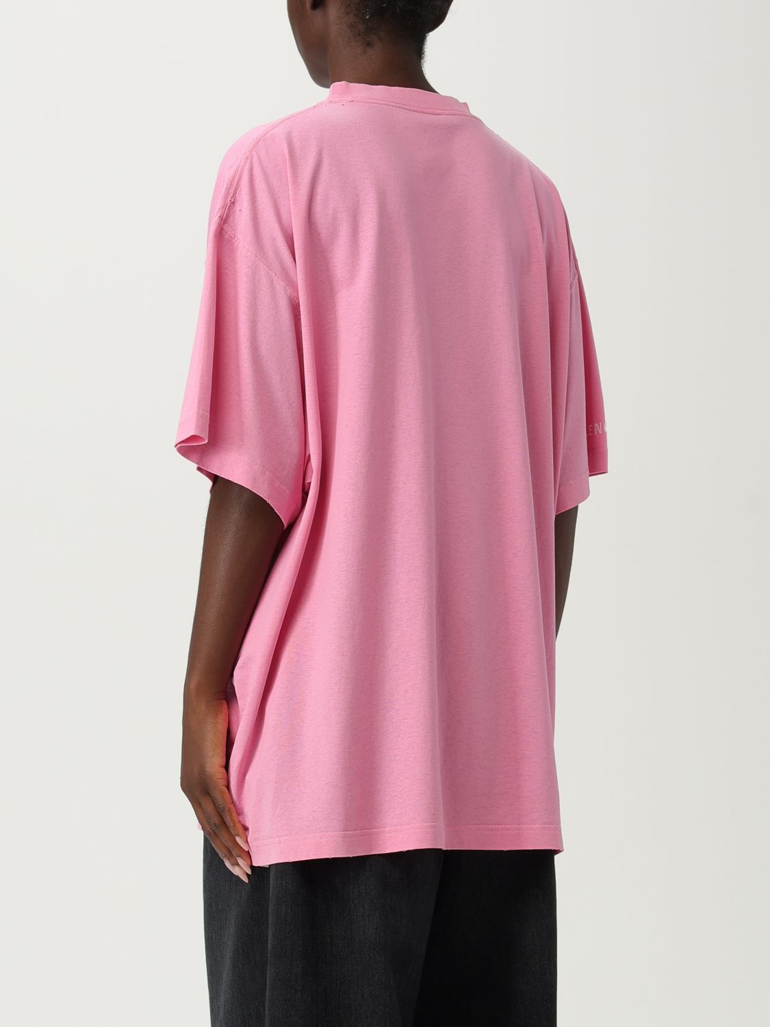 Balenciaga Balenciaga T-Shirt Woman Pink Size S / US 4 / IT 40 - 3 Thumbnail
