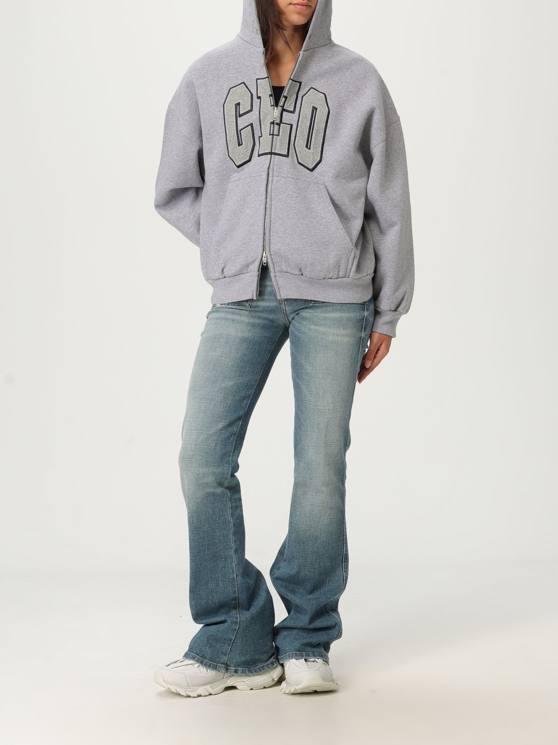 Balenciaga Balenciaga Sweatshirt Woman Grey Size XS / US 0-2 / IT 36-38 - 2 Thumbnail