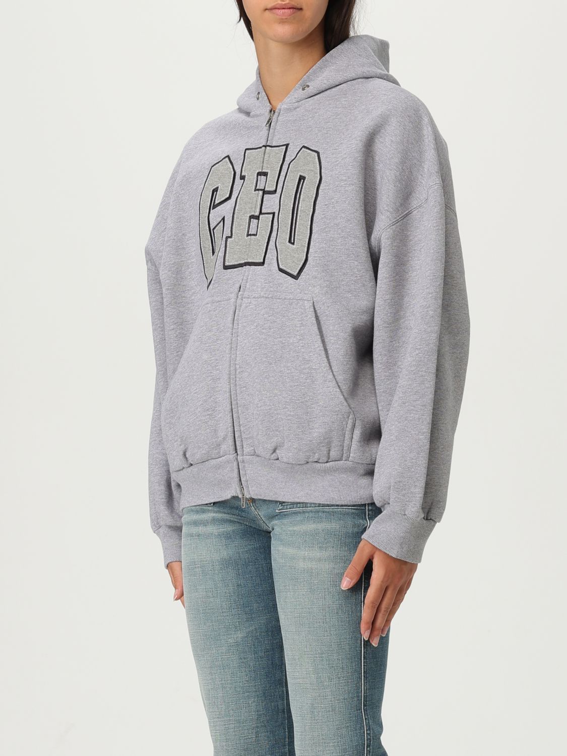 Balenciaga Balenciaga Sweatshirt Woman Grey Size XS / US 0-2 / IT 36-38 - 4 Thumbnail