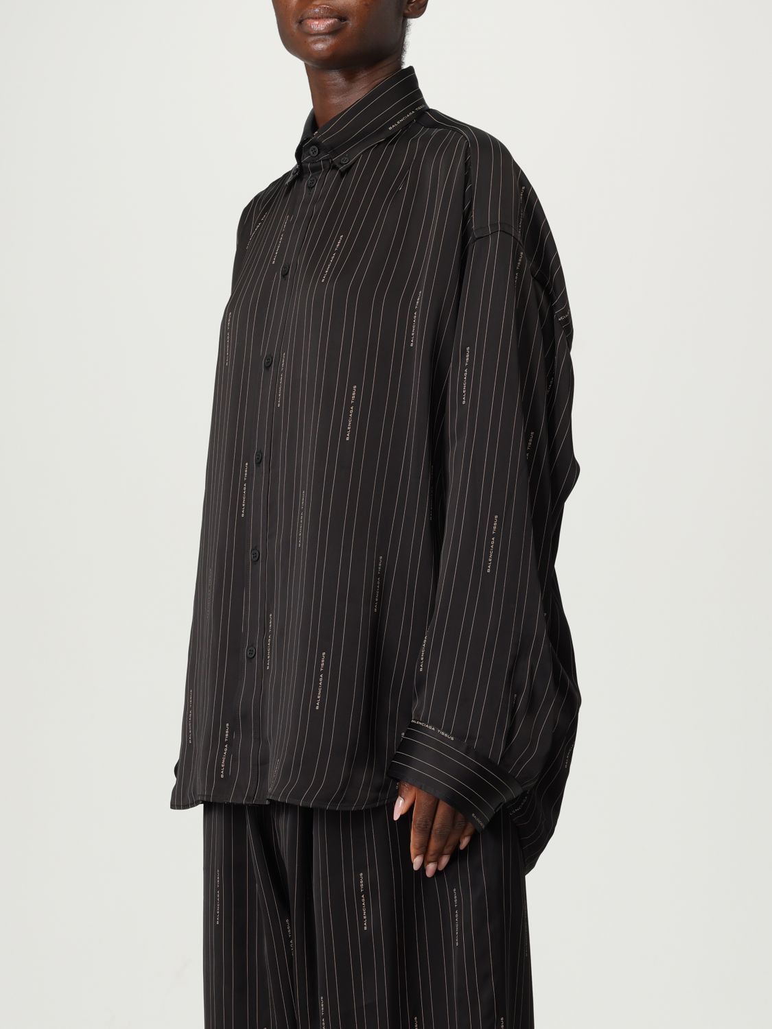 Balenciaga Balenciaga Shirt Woman Black Size XS / US 0-2 / IT 36-38 - 4 Thumbnail