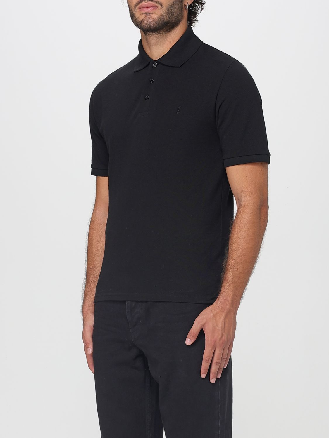 Saint Laurent Paris Saint Laurent Polo Shirt Men Black Size US XL / EU 56 / 4 - 4 Thumbnail