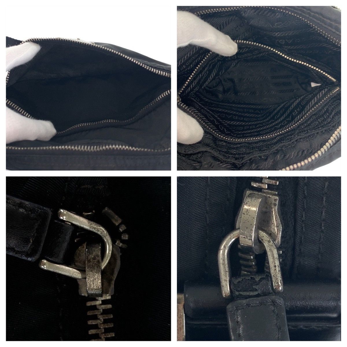 Prada Prada Prada Tessuto Nylon Shoulder Bag Leather Shoulder Bag DUTY FREE for USA Size ONE SIZE - 5 Thumbnail
